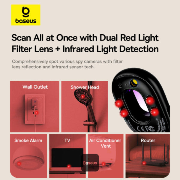 Baseus is a series of infrared duster - Mini Travel Hidden Camera Finder,