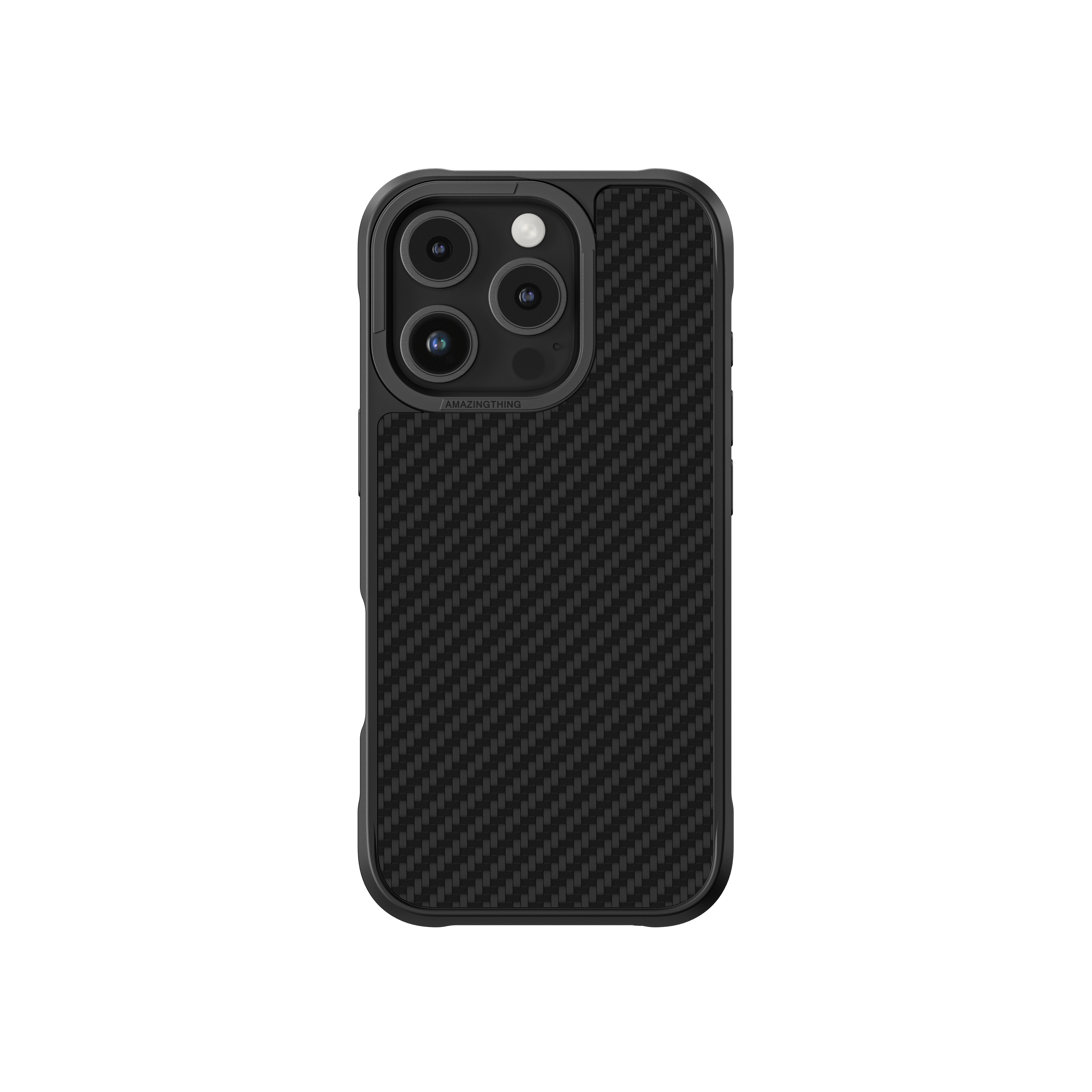 AMAZINGthing TITAN MAX MAGSAFE DROP PROOF CASE FOR IPHONE 16 PRO 6.3 HIGH TECH FIBER 1500D (Color: BLACK)