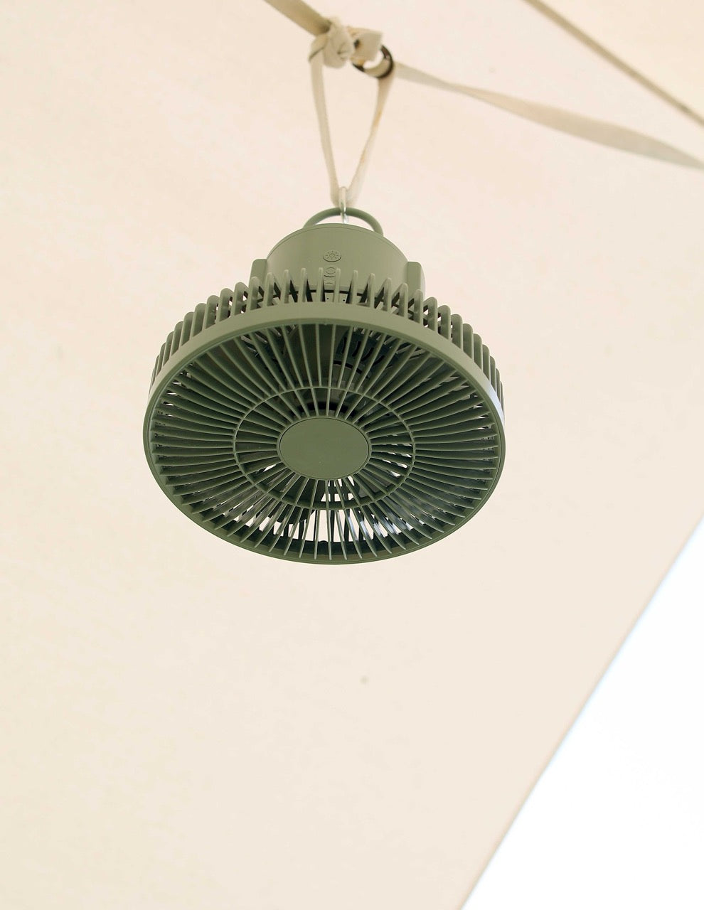 Porodo LifeStyle Outdoor Camping Fan with Remote and LED Light 10000mAh - Green