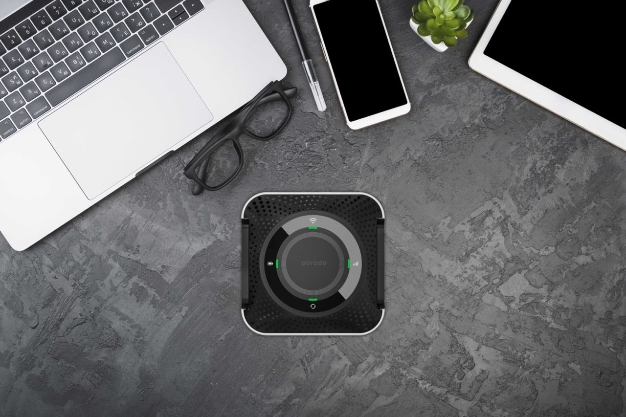 Porodo Portable CPE MiFi 3G/4G Wireless Router 4000mAh - Black