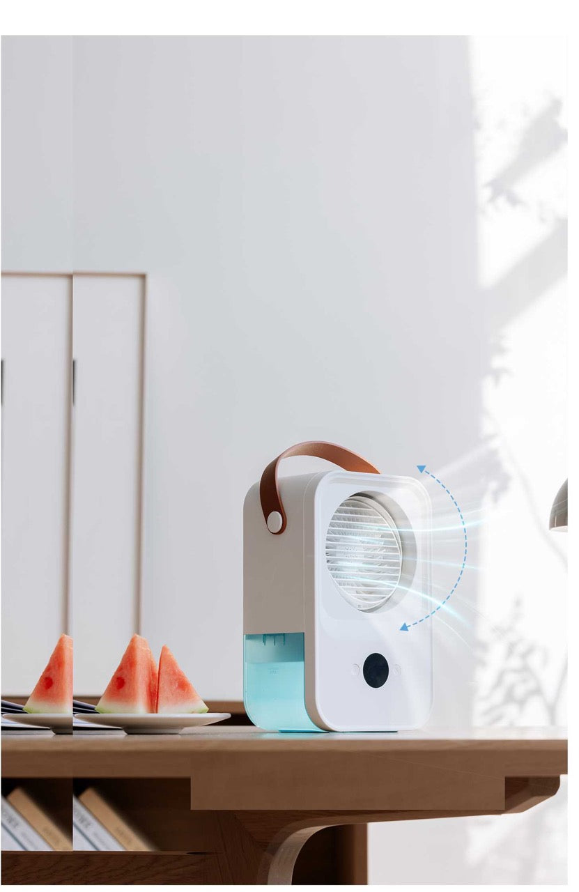 Porodo LifeStyle Nano Mist Air Cooling Fan with Remote 650mL 2000mAh - White