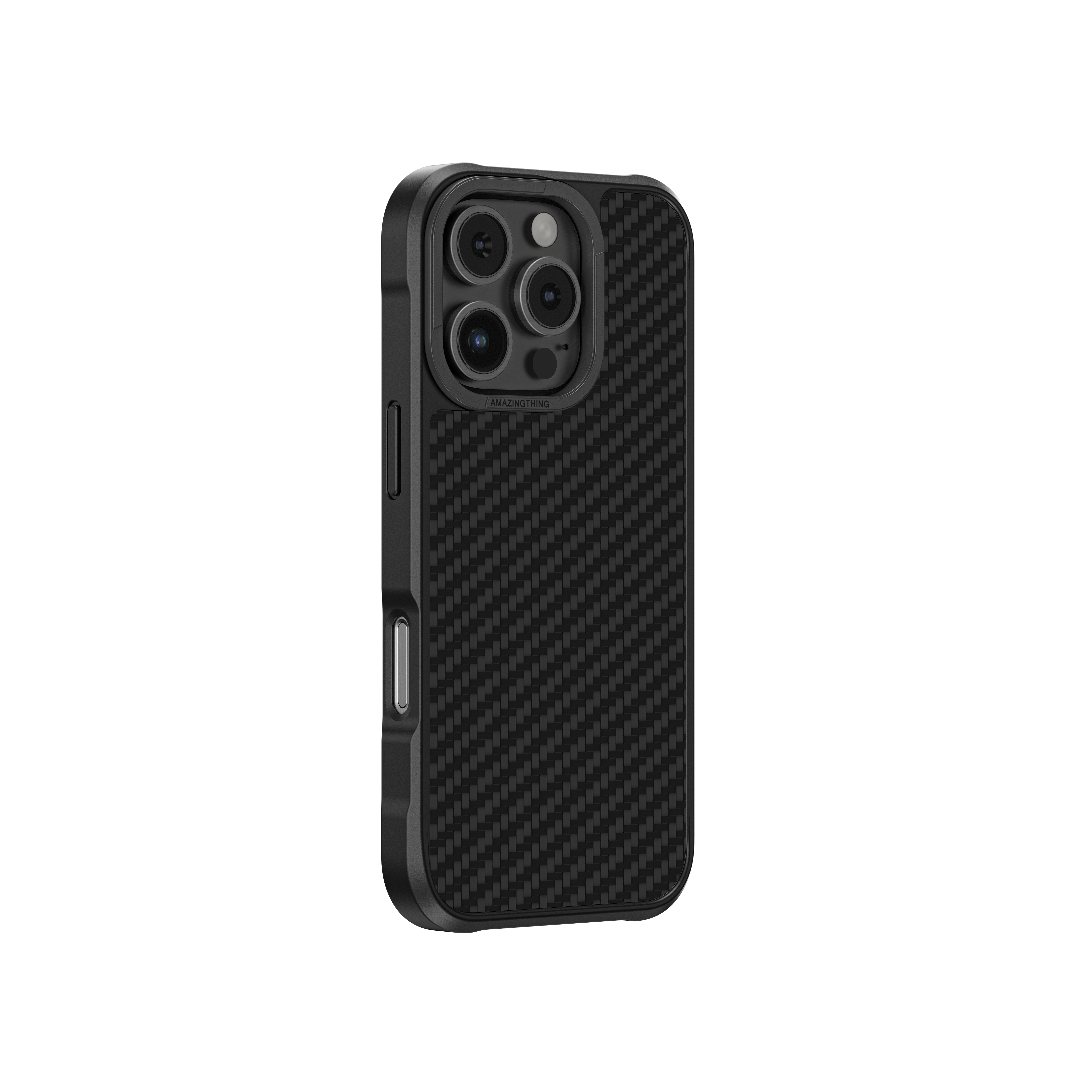 AMAZINGthing TITAN MAX MAGSAFE DROP PROOF CASE FOR IPHONE 16 PRO 6.3 HIGH TECH FIBER 1500D (Color: BLACK)