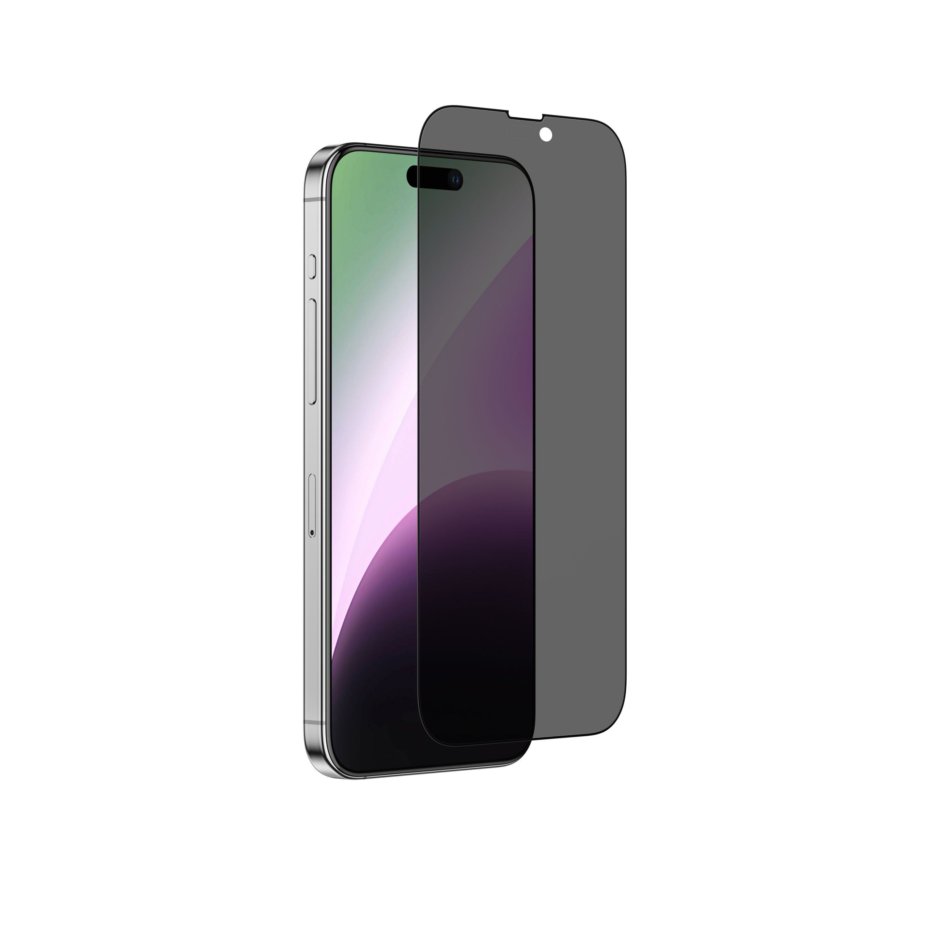 AMAZINGthing IPHONE 15 6.1 PRO 2023 3D FULLY COVERED RADIX PRIVACY GLASS (PRIVACY)