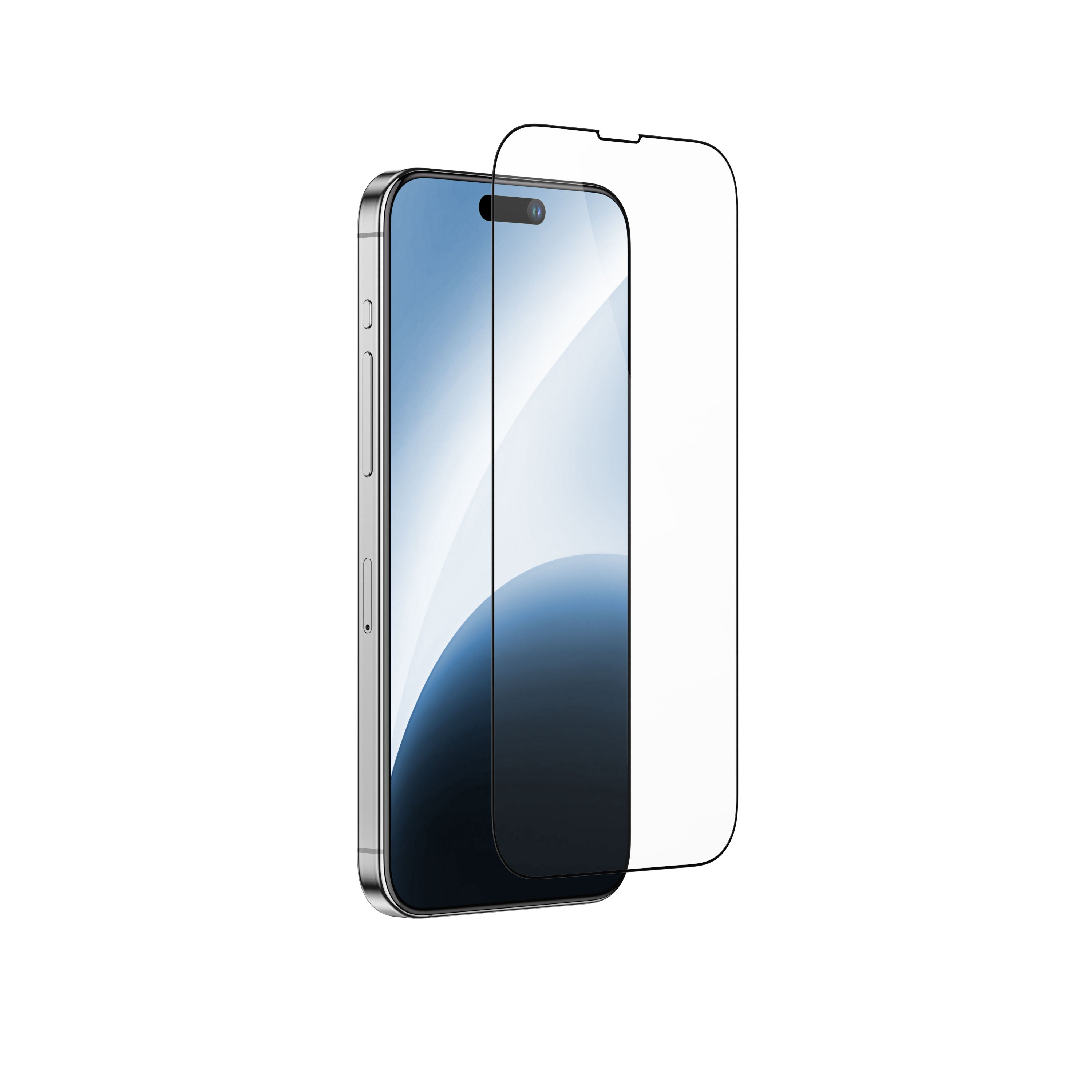 AMAZINGthing IPHONE 15 6.1 PRO 2023 3D FULLY COVRED REDIX GLASS ( CLEAR )