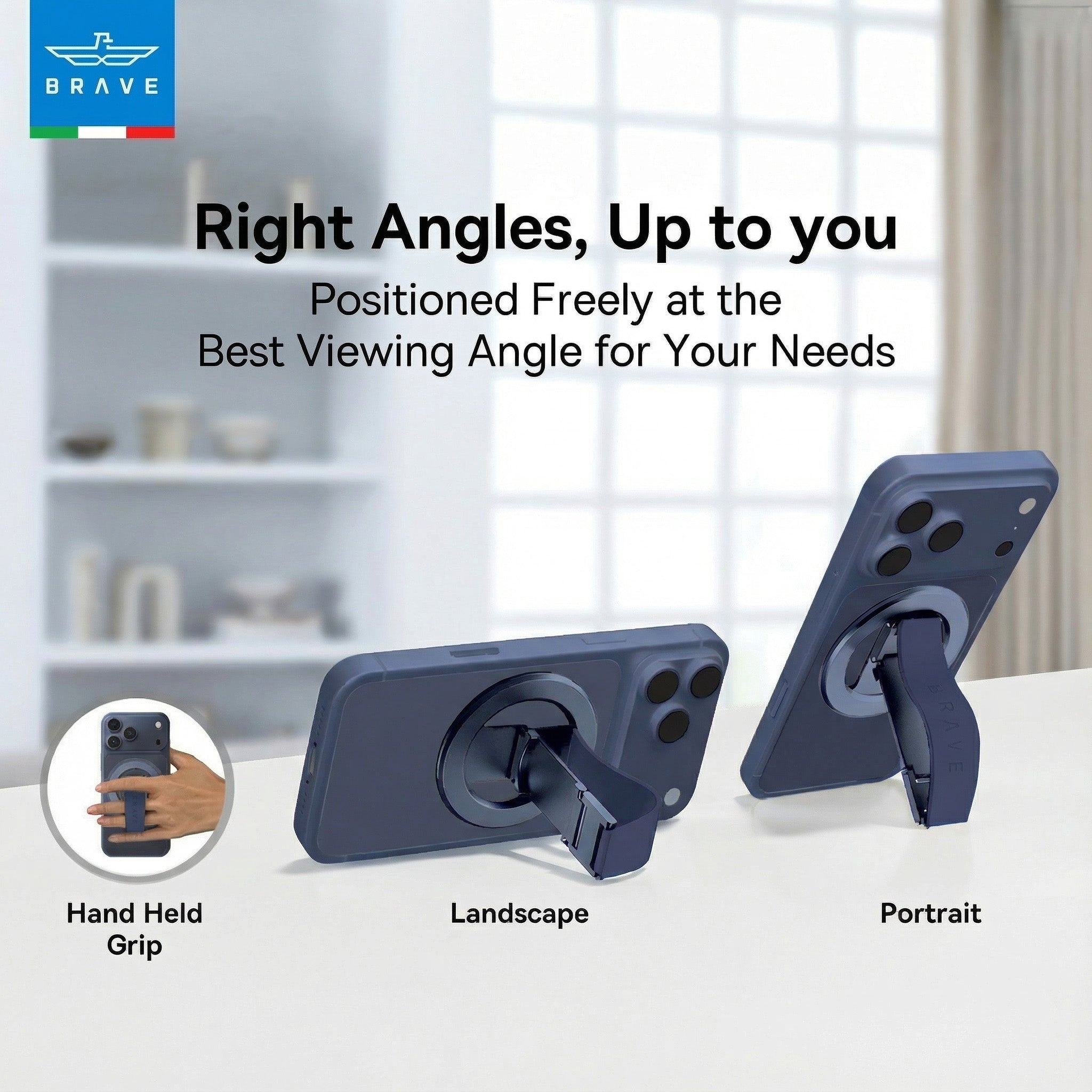 BRAVE Grip 3 in 1 Magnetic Grip And Kickstand - TECH STREET