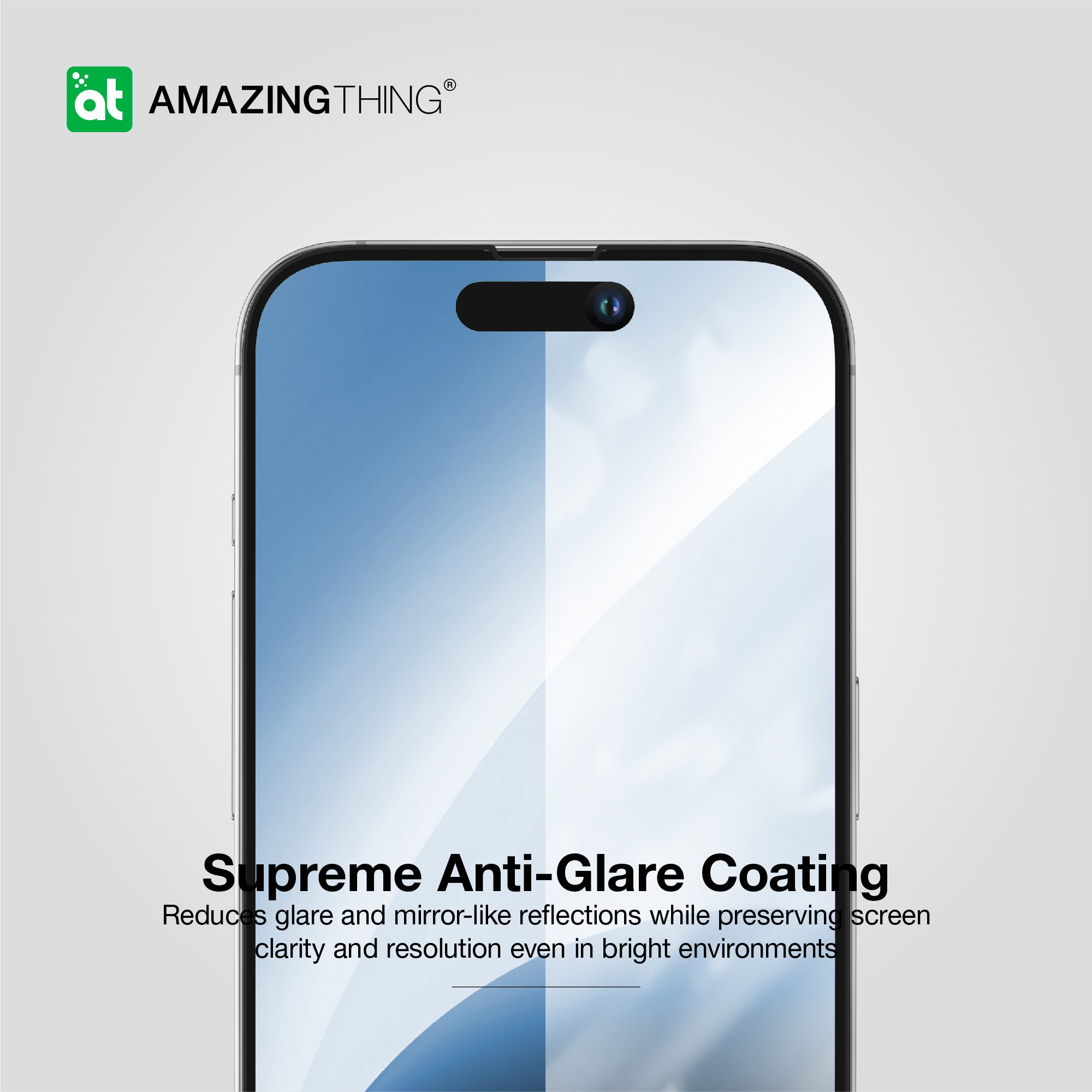 AMAZINGthing IPHONE 15 6.1 PRO 2023 3D FULLY COVRED REDIX GLASS ( CLEAR )
