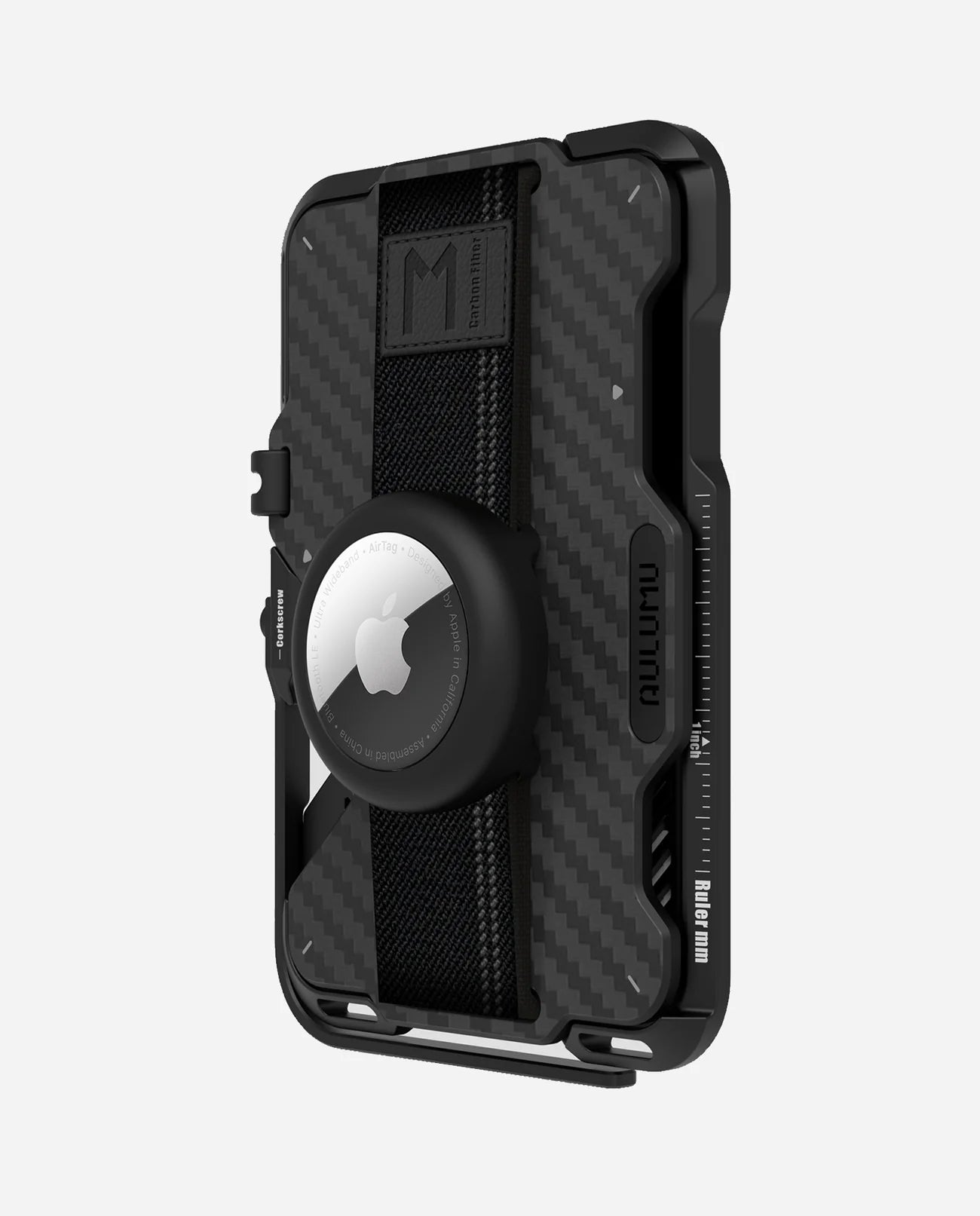 Aulumu G03 Multi-Tool Magnetic Metal Wallet Carbon Fiber Cover MagSafe