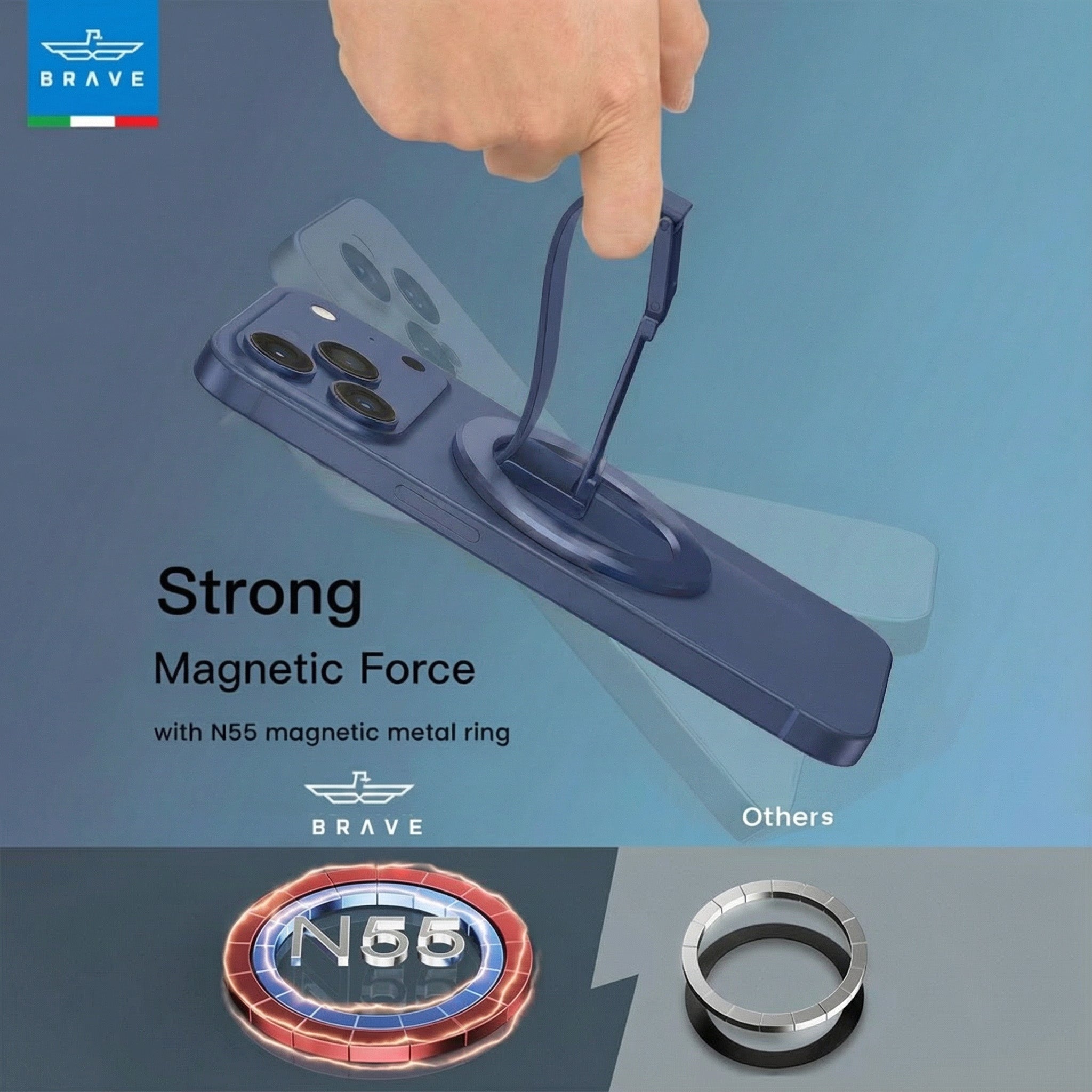 BRAVE Grip 3 in 1 Magnetic Grip And Kickstand - TECH STREET