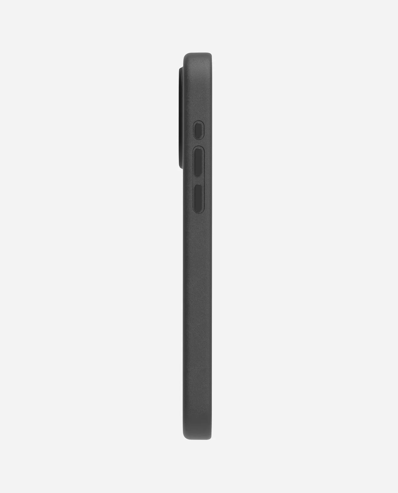 Aulumu A15 Vegan Leather Case for iPhone 15 PRO Cooling Window Black MagSafe