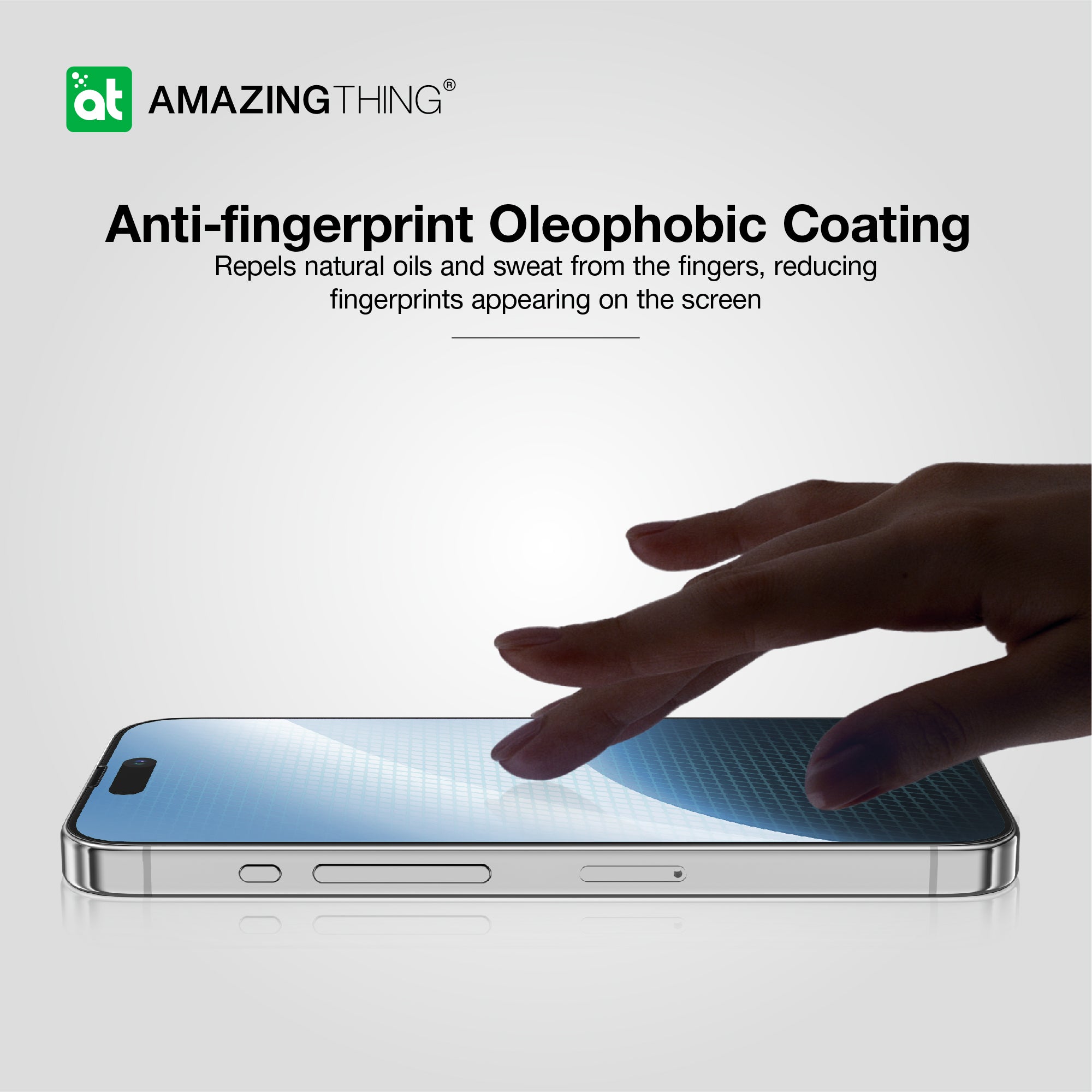 AMAZINGthing IPHONE 15 6.1 PRO 2023 3D FULLY COVRED REDIX GLASS ( CLEAR )