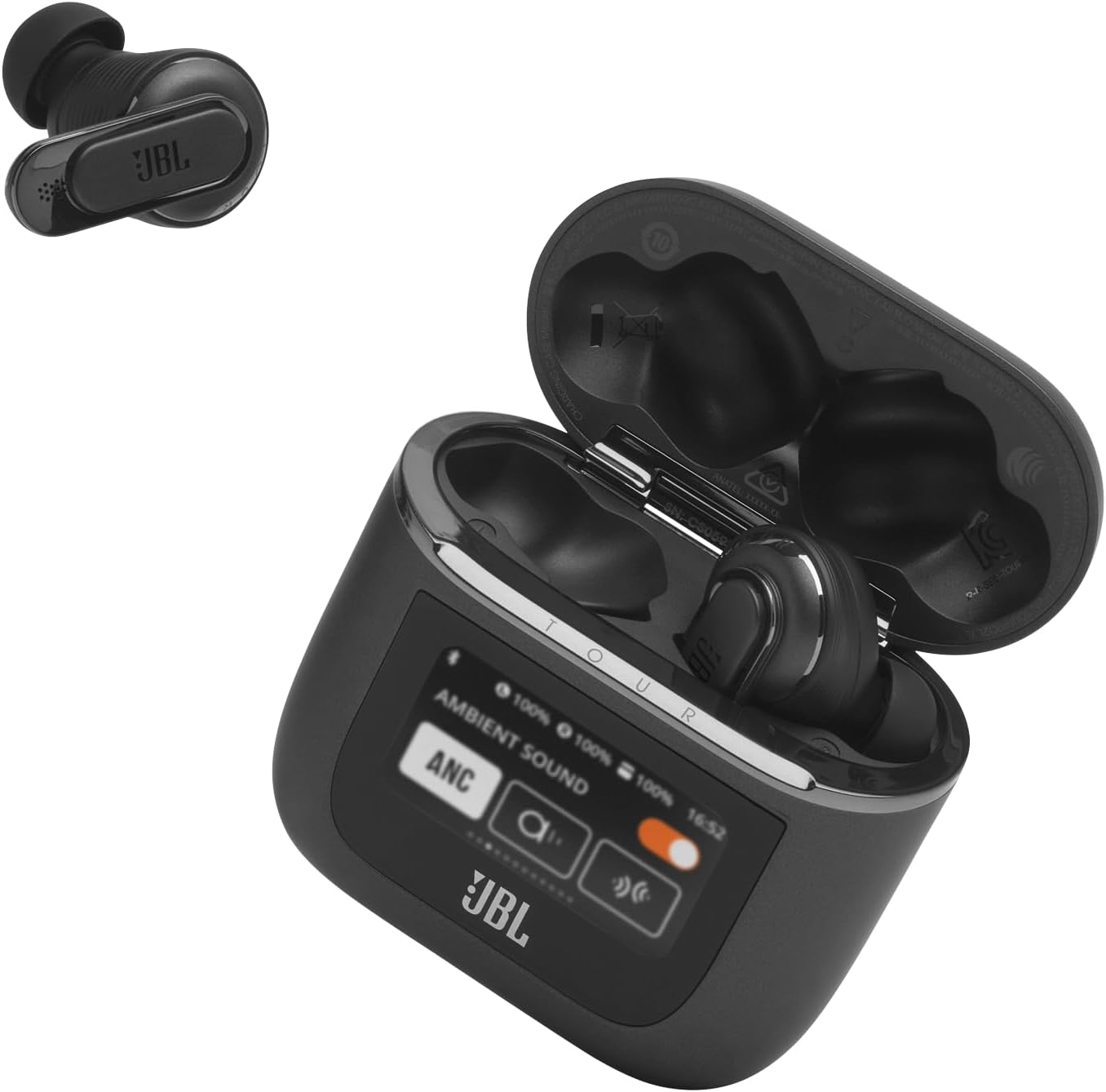 JBL Tour Pro 2 True Wireless Noise Cancelling Earbuds - Black