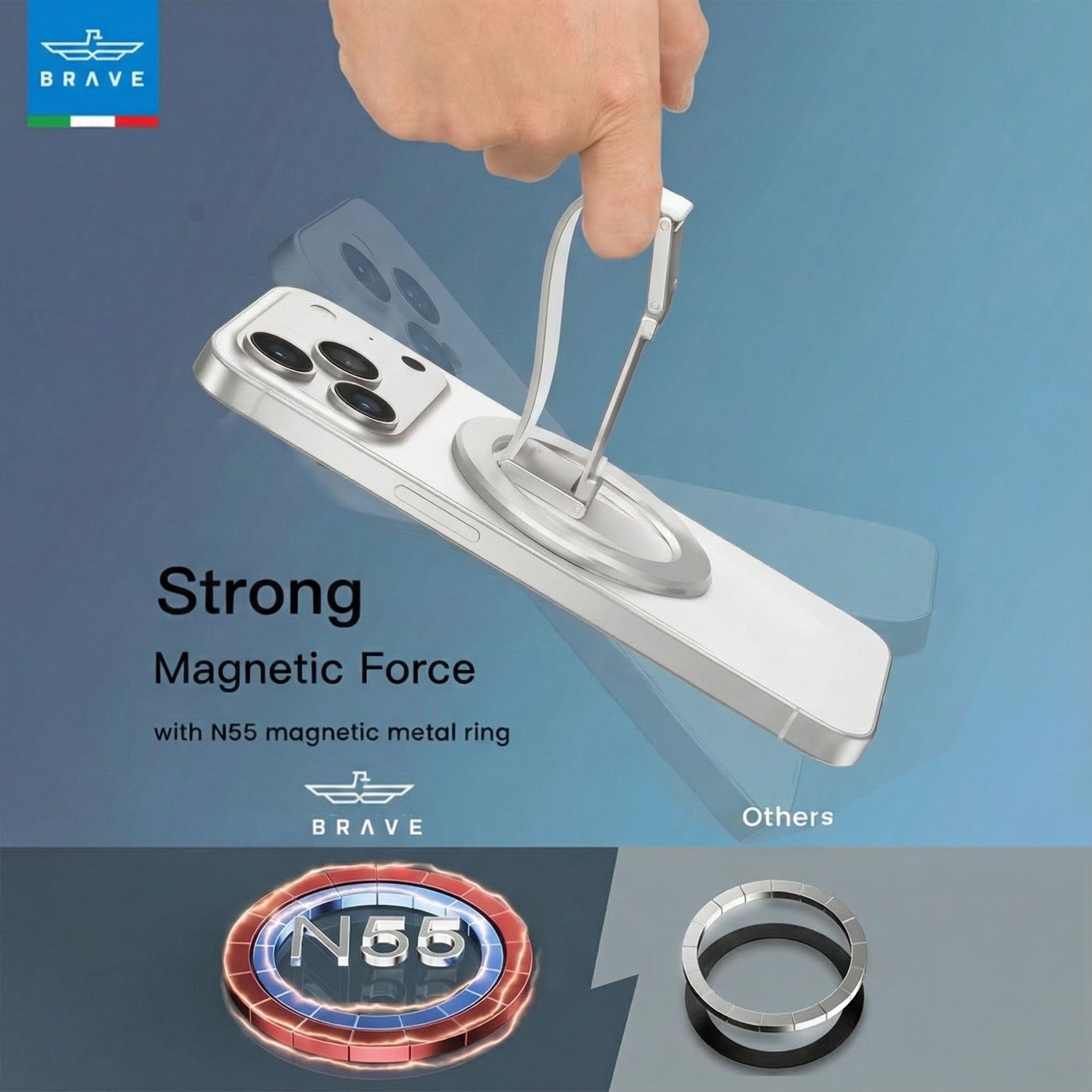 BRAVE Grip 3 in 1 Magnetic Grip And Kickstand