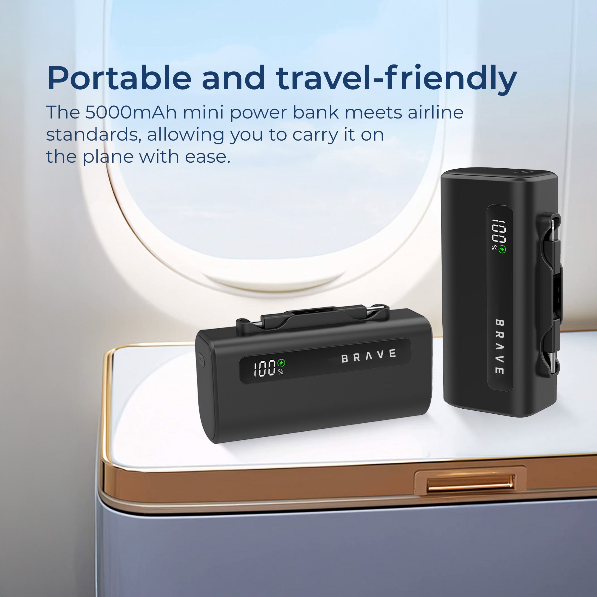 Brave Pocket Pro Mini Portable POWER BANK - Black