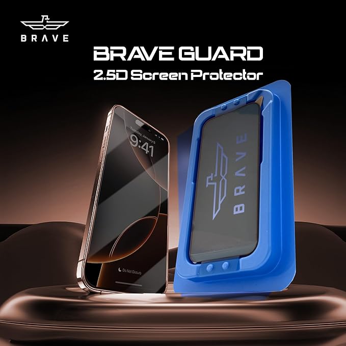 Brave Guard 2.5 D Impact & Scratch Protection iPhone 16 PRO MAX Privacy