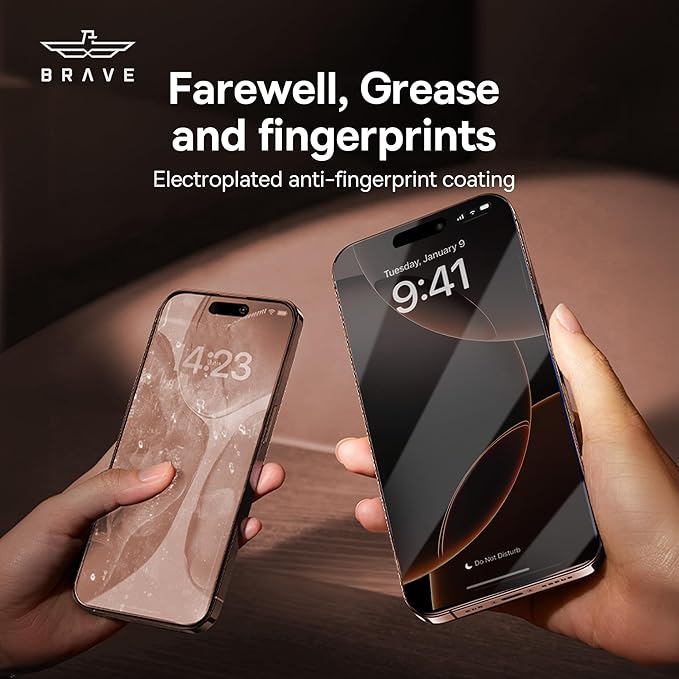 Brave Guard 2.5 D Impact & Scratch Protection iPhone 16 PRO MAX Privacy
