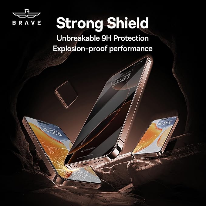Brave Guard 2.5 D Impact & Scratch Protection iPhone 16 PRO MAX Privacy