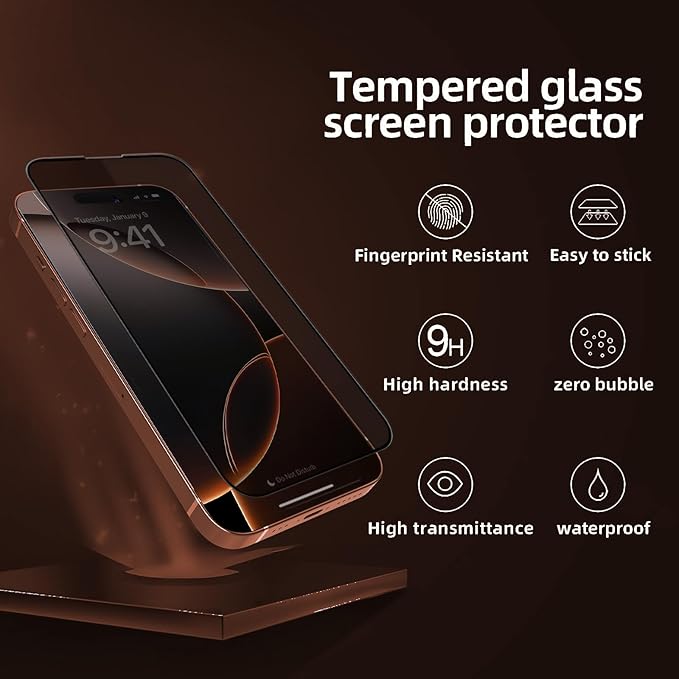 Brave Guard 2.5 D Impact & Scratch Protection iPhone 16 PRO MAX Privacy