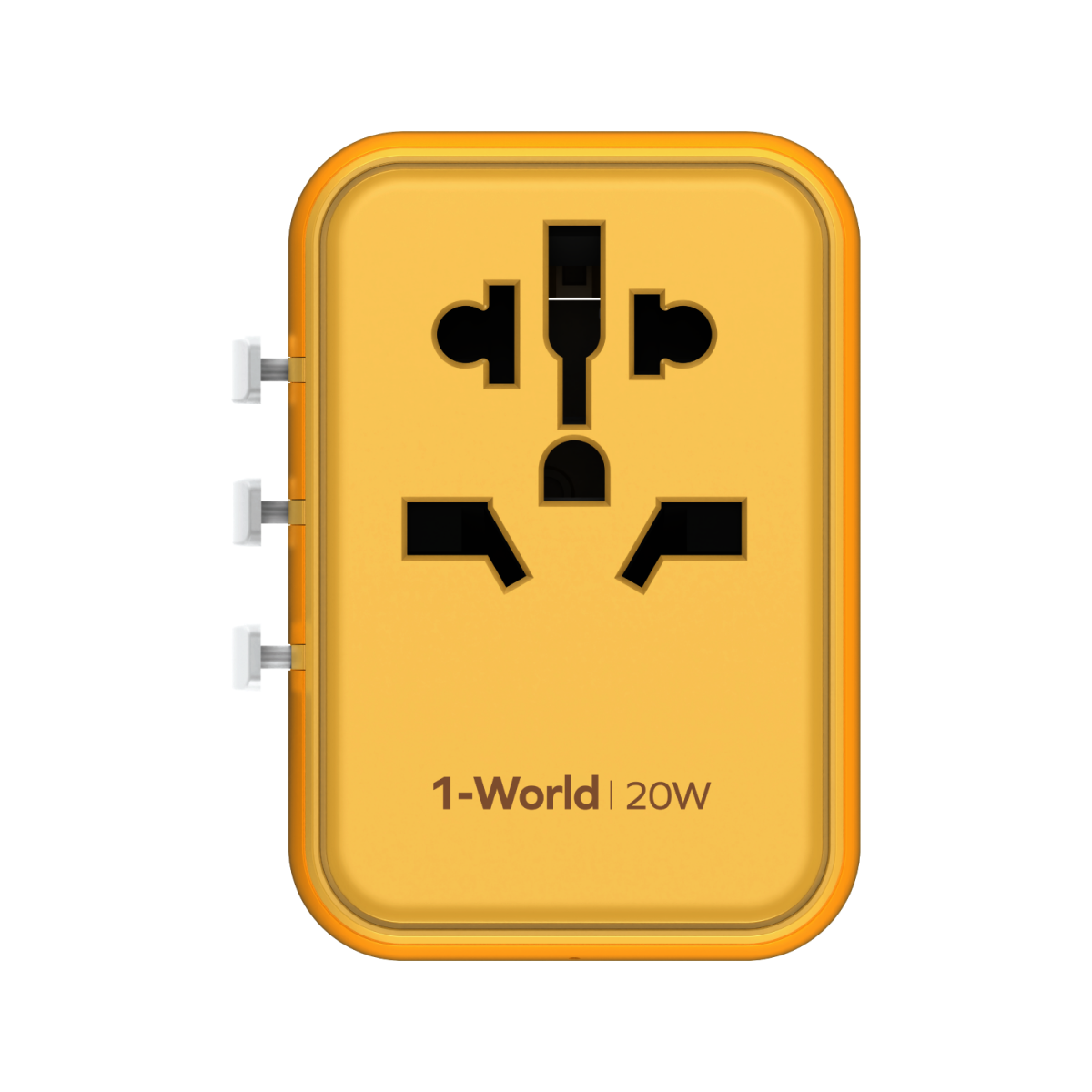 MOMAX 1-WORLD 20W 3 PORT AC TRAVEL ADAPTER