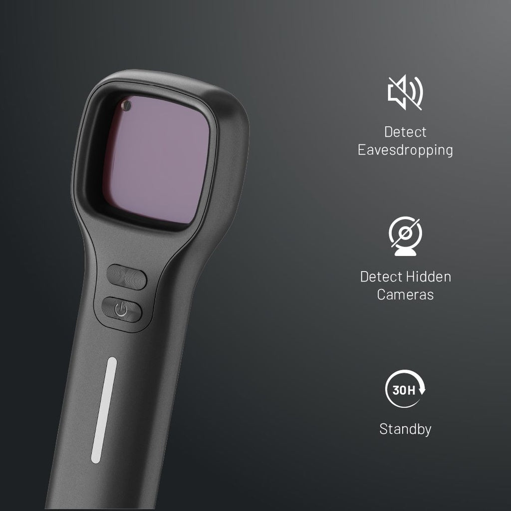 Porodo Anti-Spy Infrared Wireless Detector 250mAh - Black