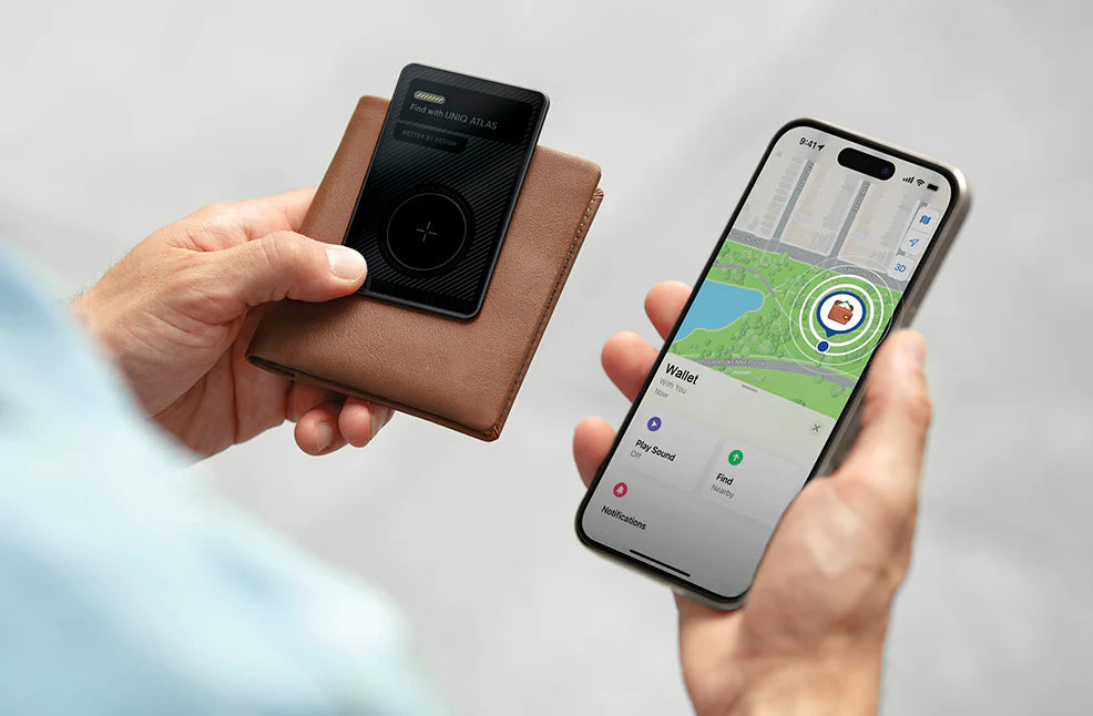 UNIQ ATLAS NFC-ENABLED CARD TRACKER - GRAPHITE