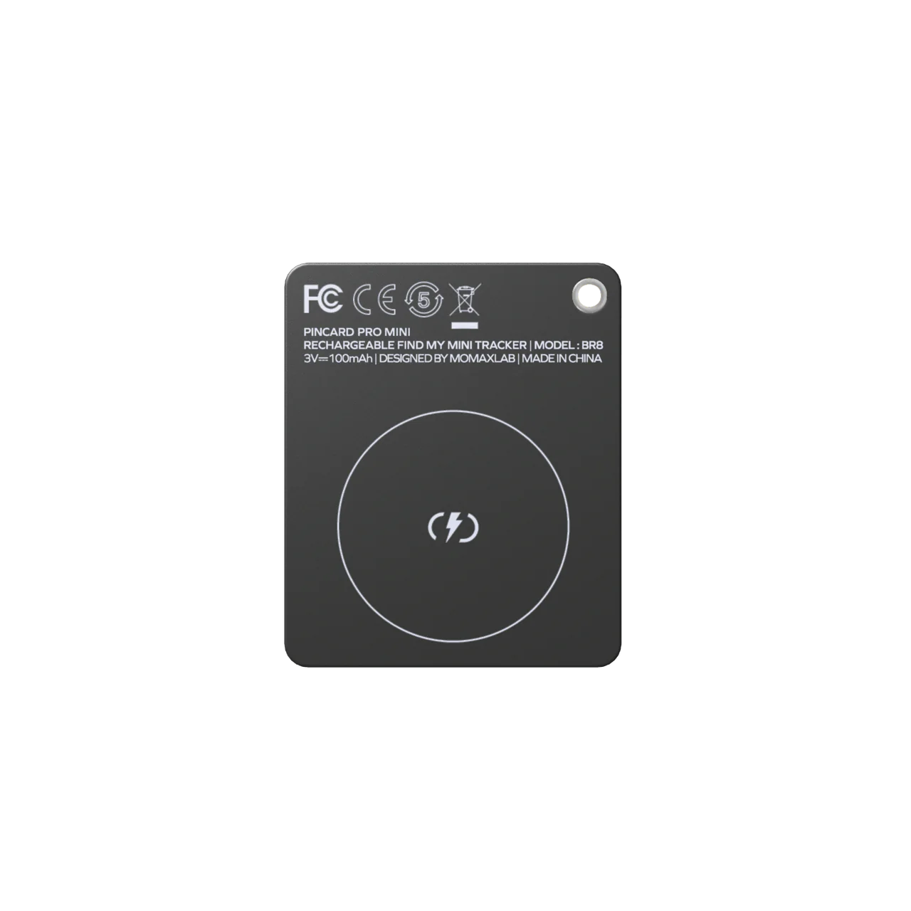 MOMAX PINCARD MINI FINDMY GPS TRACKER WITH WIRELESS CHARGER
