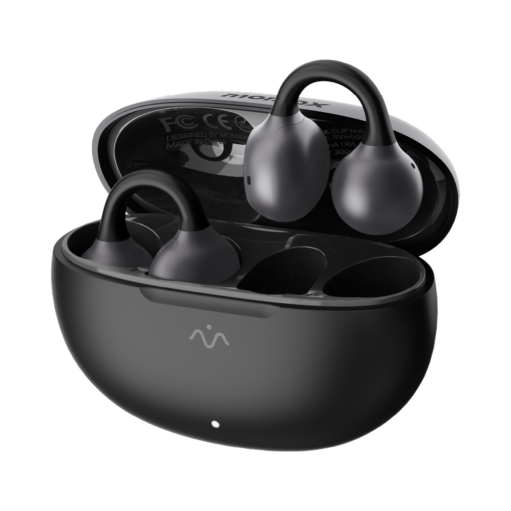 MOMAX 1-VIBE CLIP M.IN.D TRUE WIRELESS ENC INTELLIGENT CLIP ON EARBUDS - TECH STREET