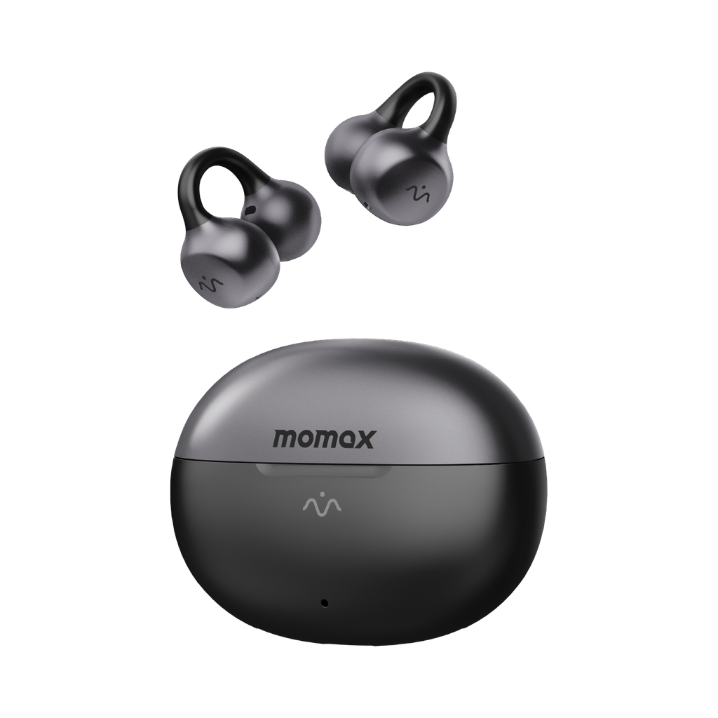 MOMAX 1-VIBE CLIP M.IN.D TRUE WIRELESS ENC INTELLIGENT CLIP ON EARBUDS - TECH STREET