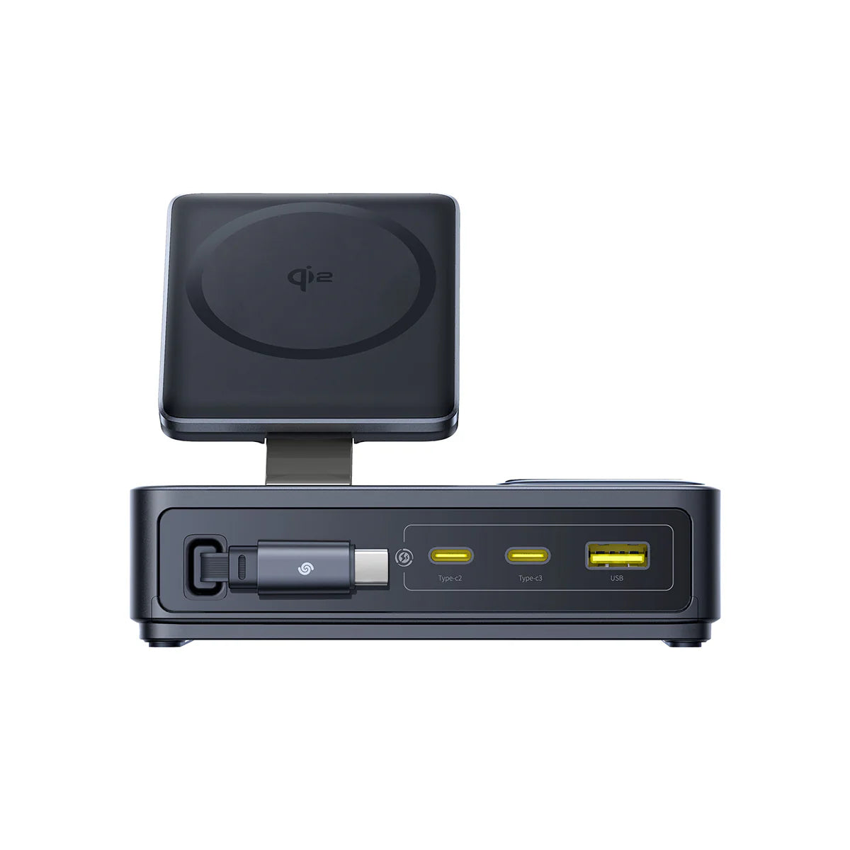 OS-Baseus Nomos 5-in-1 Desktop charger 3C+U 140W QI2 Wireless