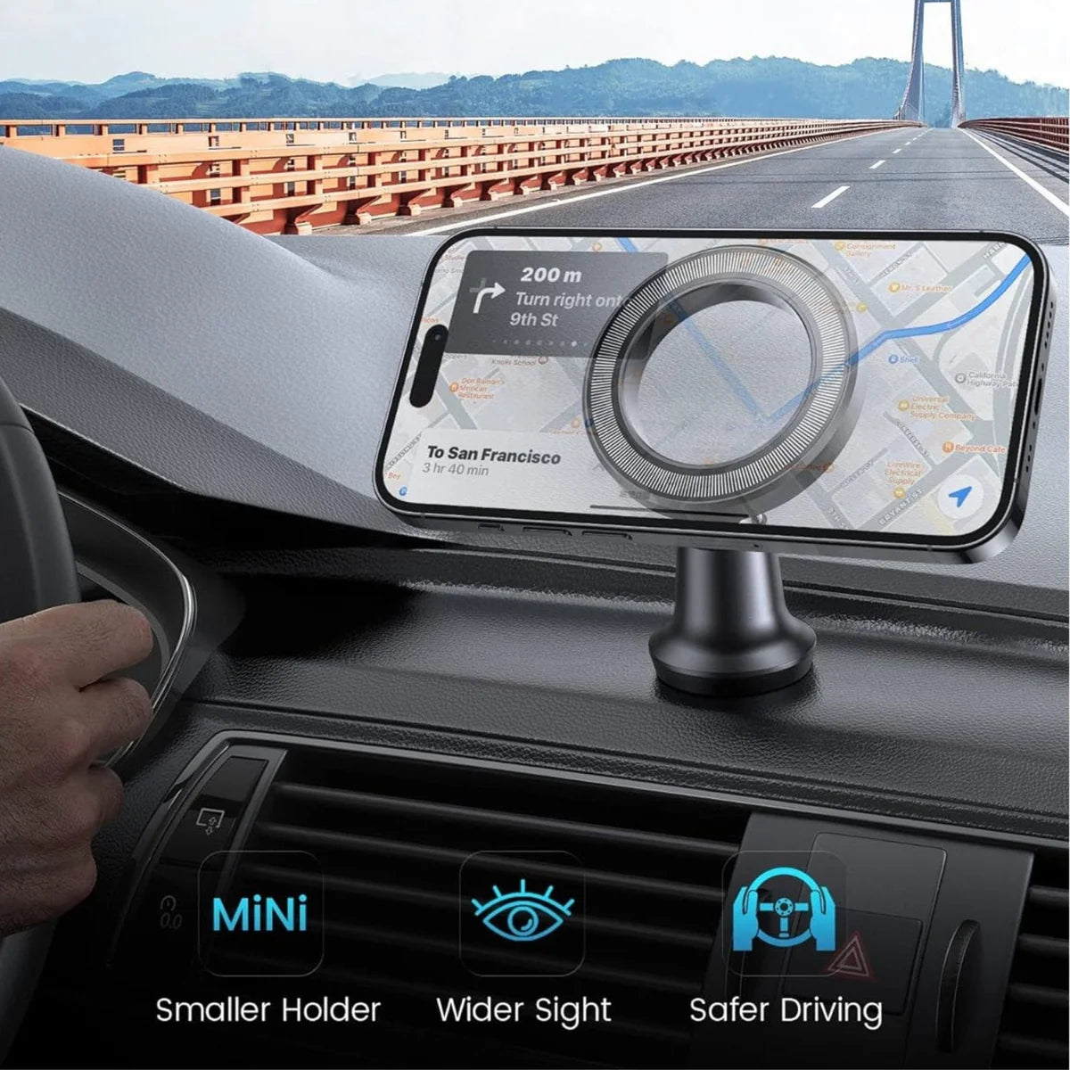 Brave Magsafe Car Mount BHL - Black