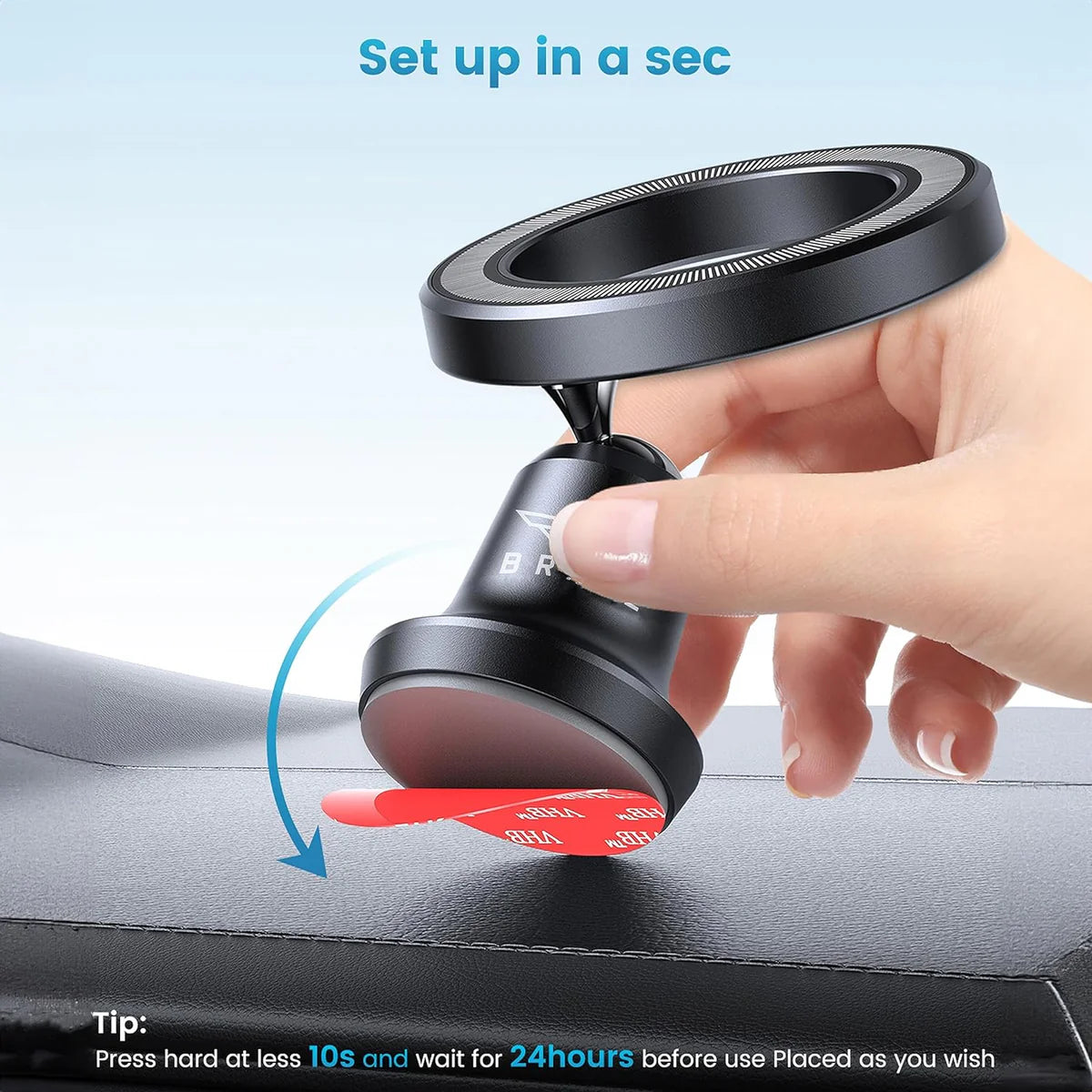 Brave Magsafe Car Mount BHL - Black