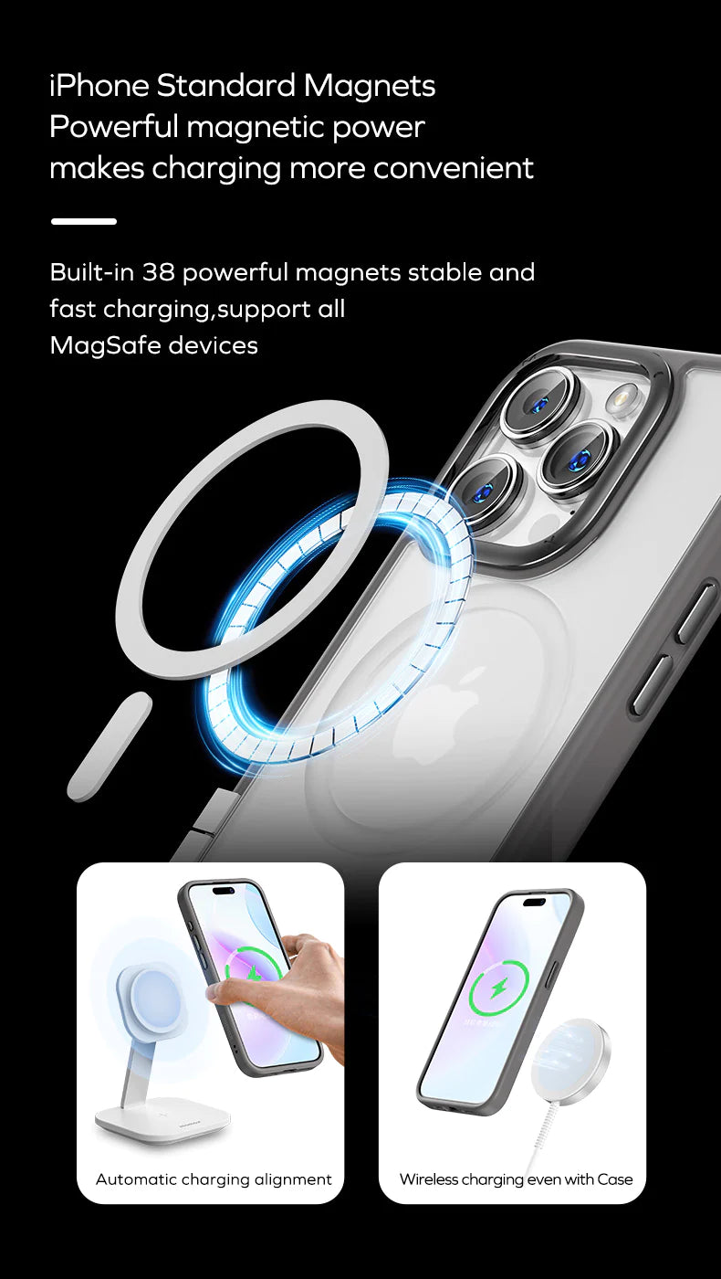 MOMAX PLAY MAGNETIC CASE FOR IPHONE 15 6.7 PRO - BLACK
