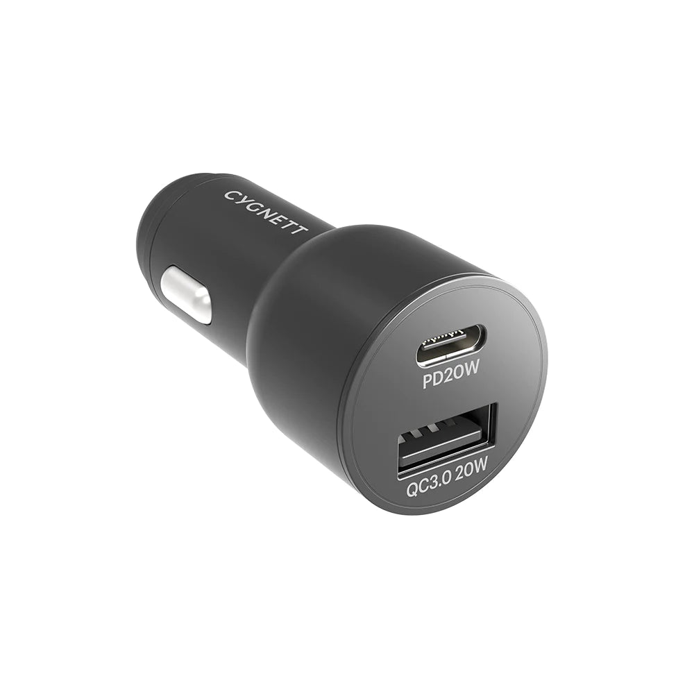 Cygnett CarPower 20W USB-C/USB-A Car Charger