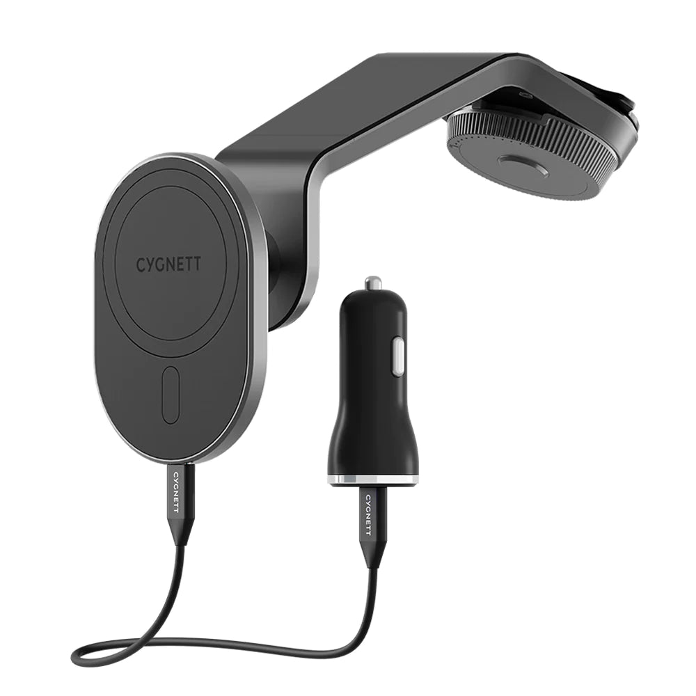 Cygnett Maghold Magnetic Car Wireless Charger Gen2 - Black