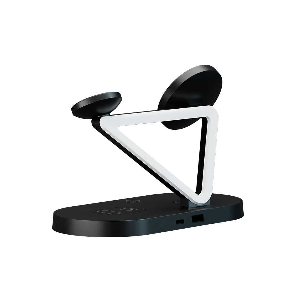 Levelo Premio 5 in 1 Magsafe Wireless Charging Station 15W - Black
