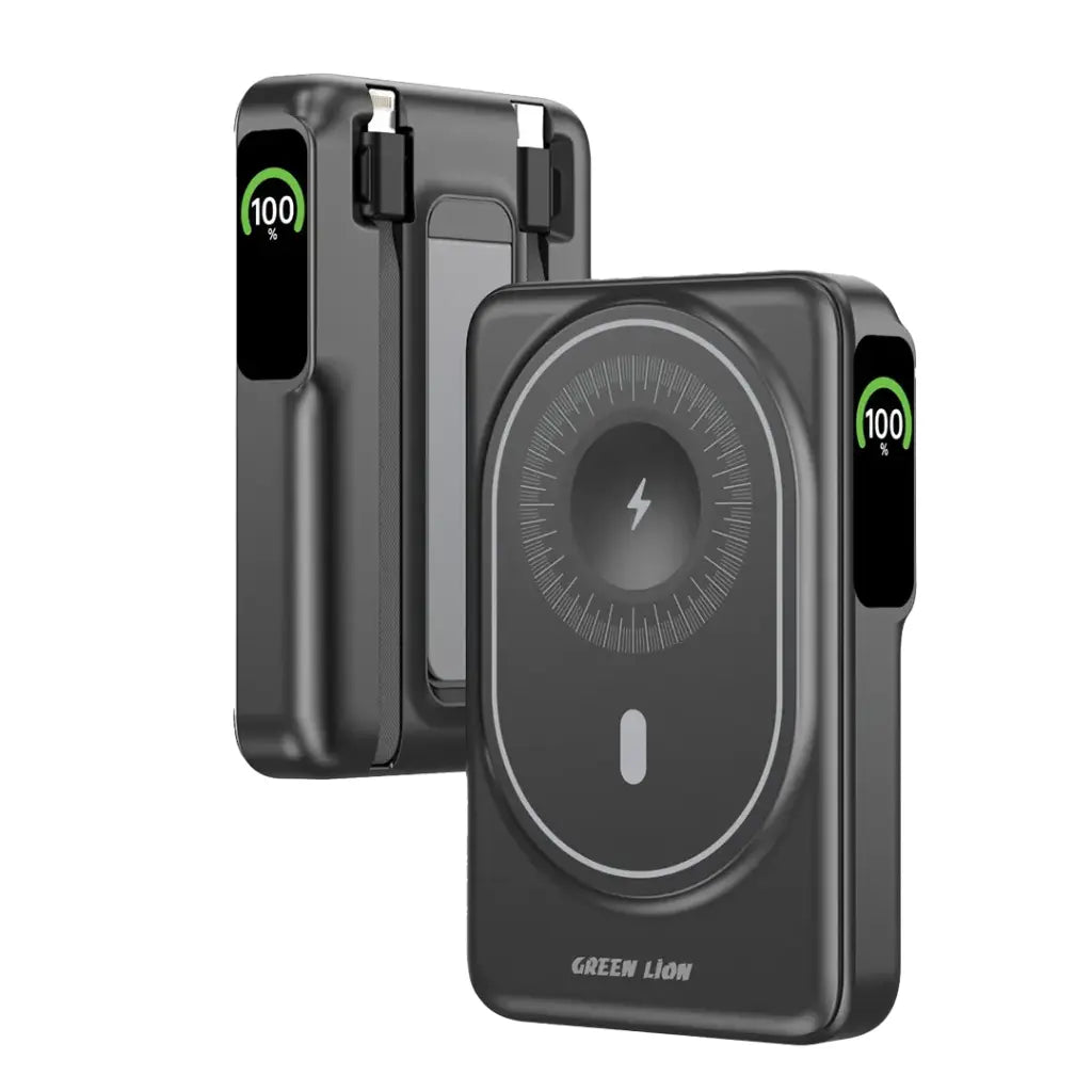Green Lion MagVision 10000mAh Power Bank - Black