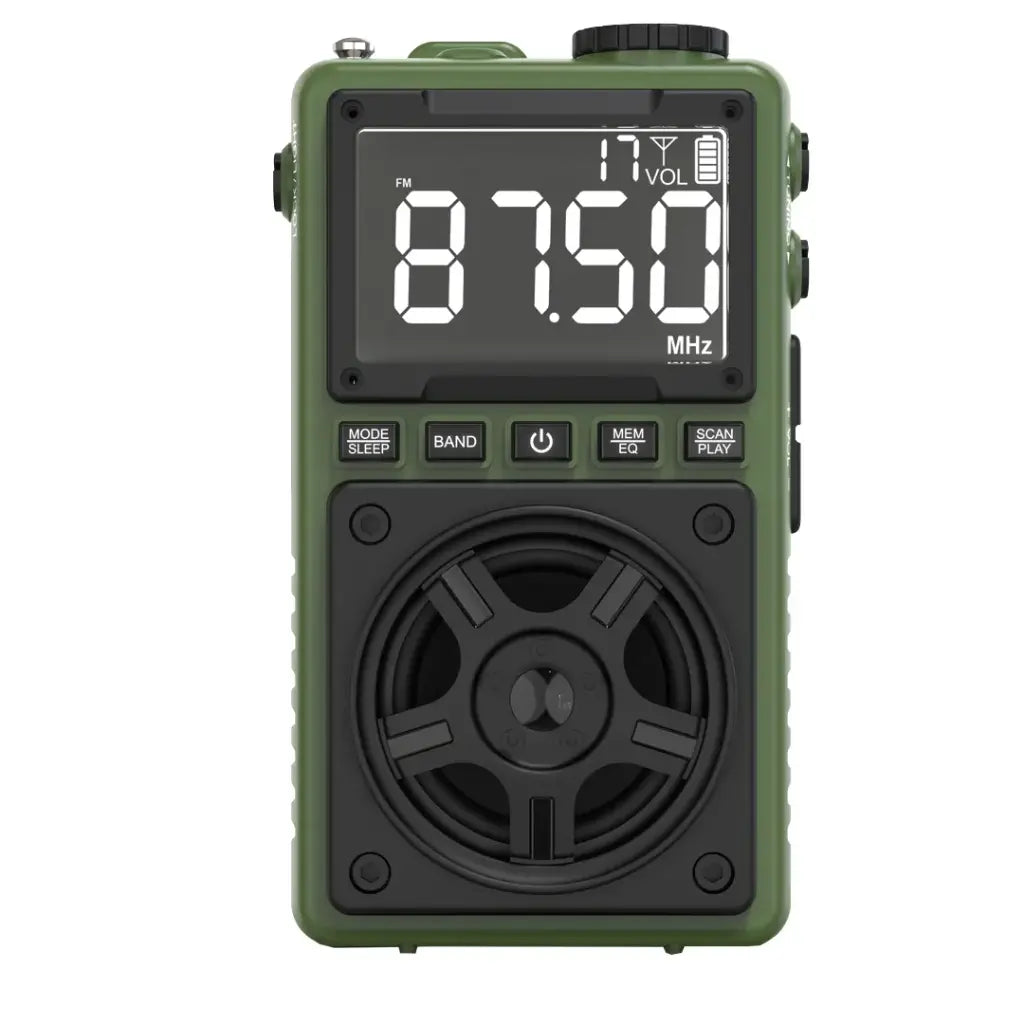 Green Lion Voyager Portable Radio with Bluetooth Speaker