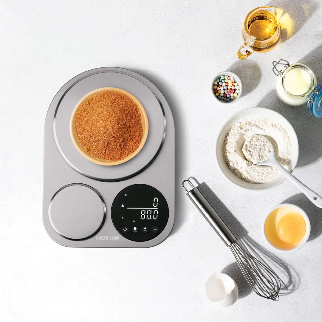 Green Lion Dual Kitchen Scale - Silver