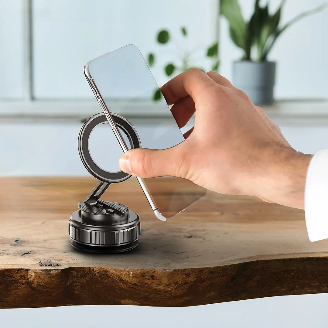 Green Lion GX-35 Suction Phone Holder - Black