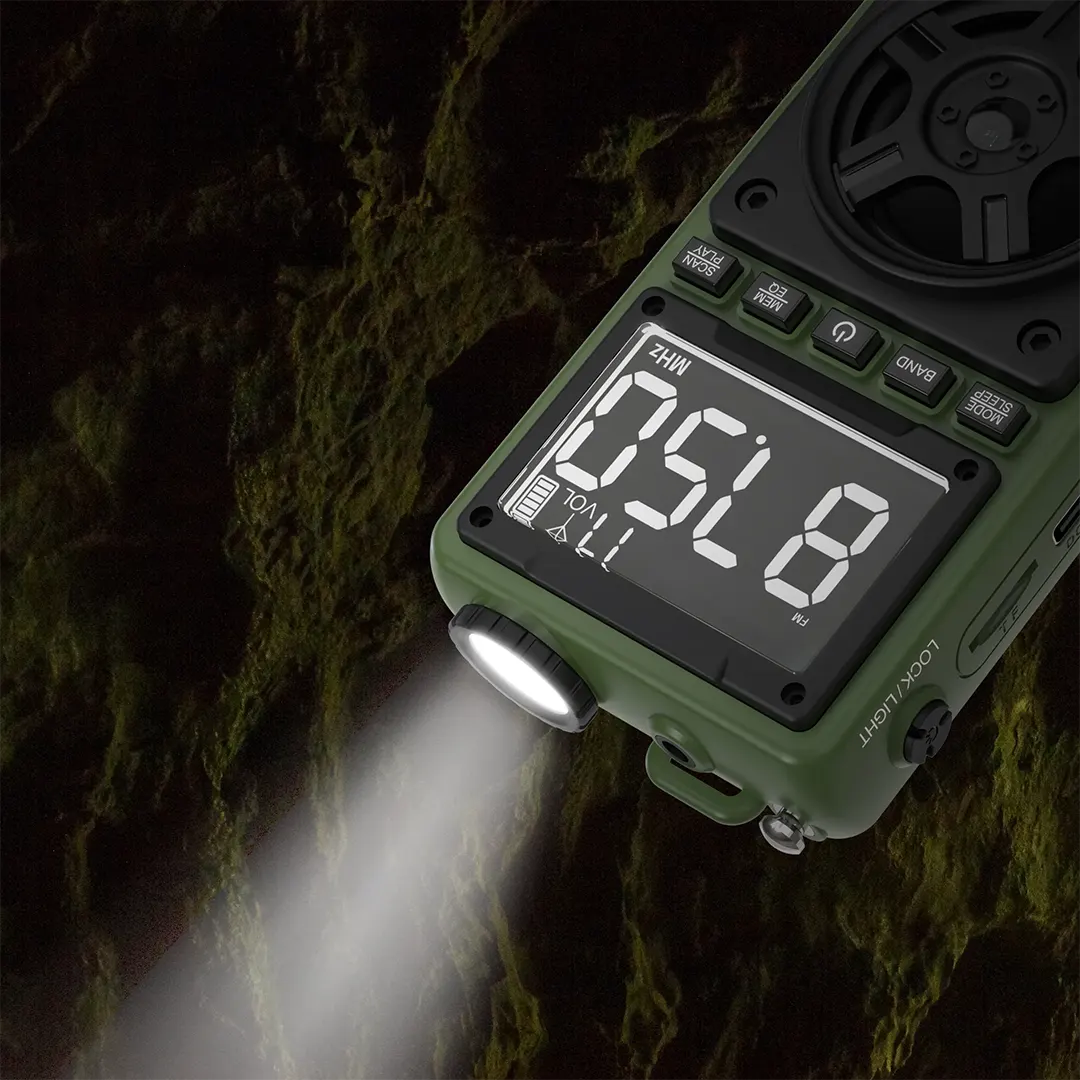 Green Lion Voyager Portable Radio with Bluetooth Speaker