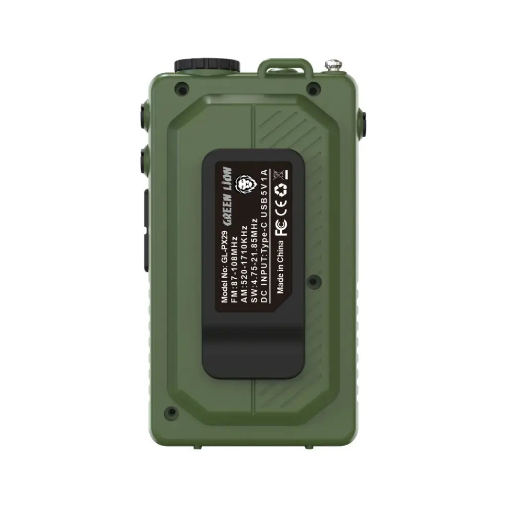 Green Lion Voyager Portable Radio with Bluetooth Speaker