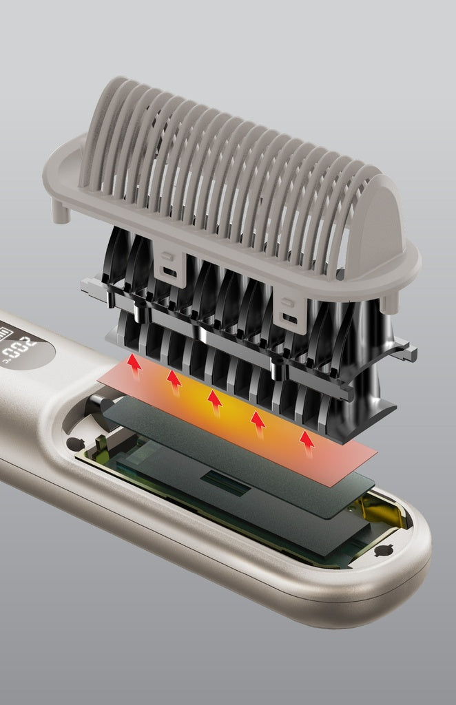 MOMAX 1-Care Sleek Travel Cordless Negative Ion Hair Straightening Brush