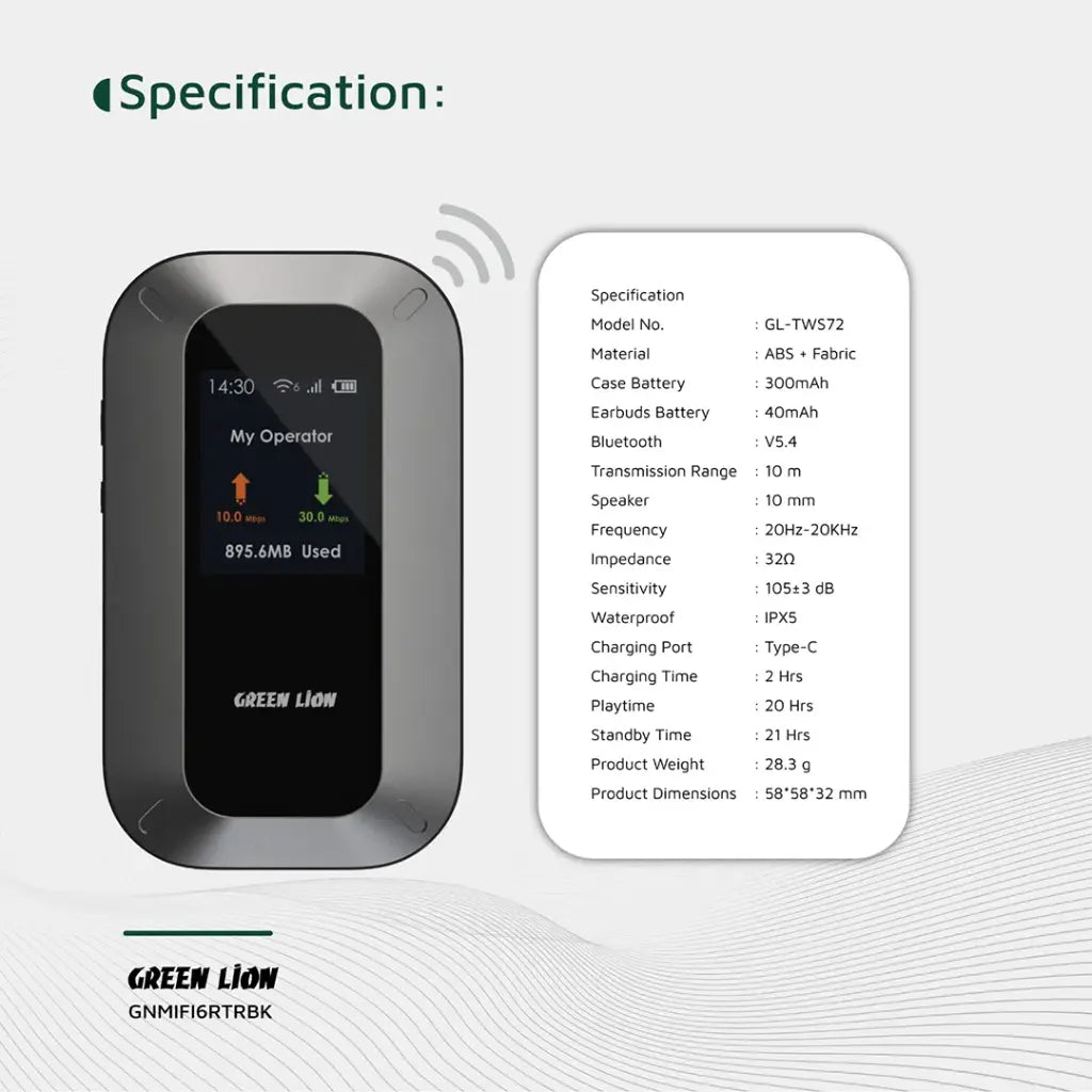 Green Lion - Portable Mifi Router