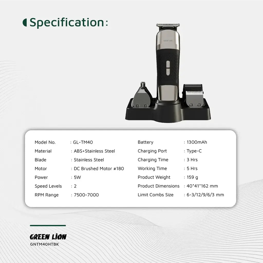 Green Lion Trim Master 5 in 1 Trimmer