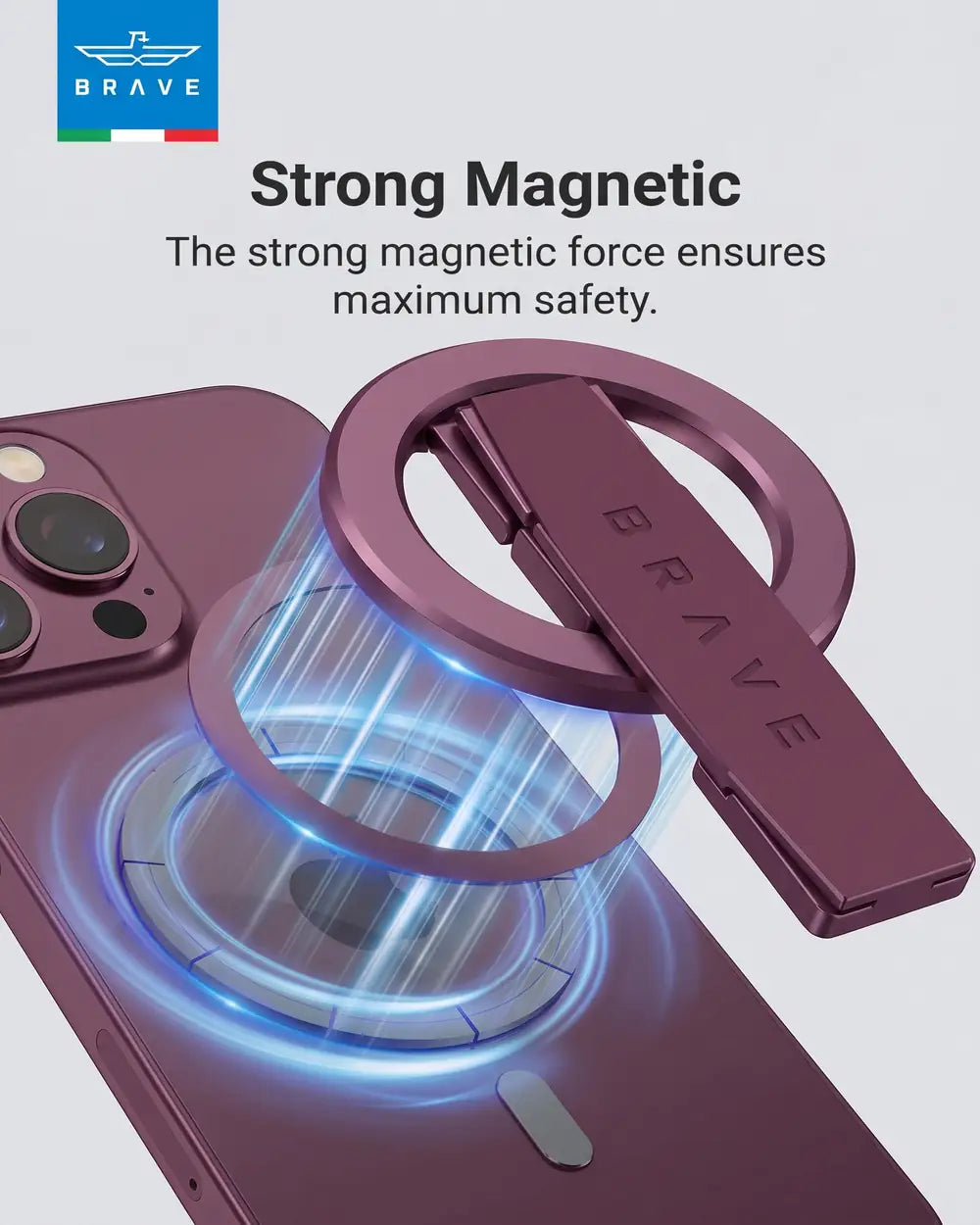 BRAVE Grip 3 in 1 Magnetic Grip And Kickstand - TECH STREET