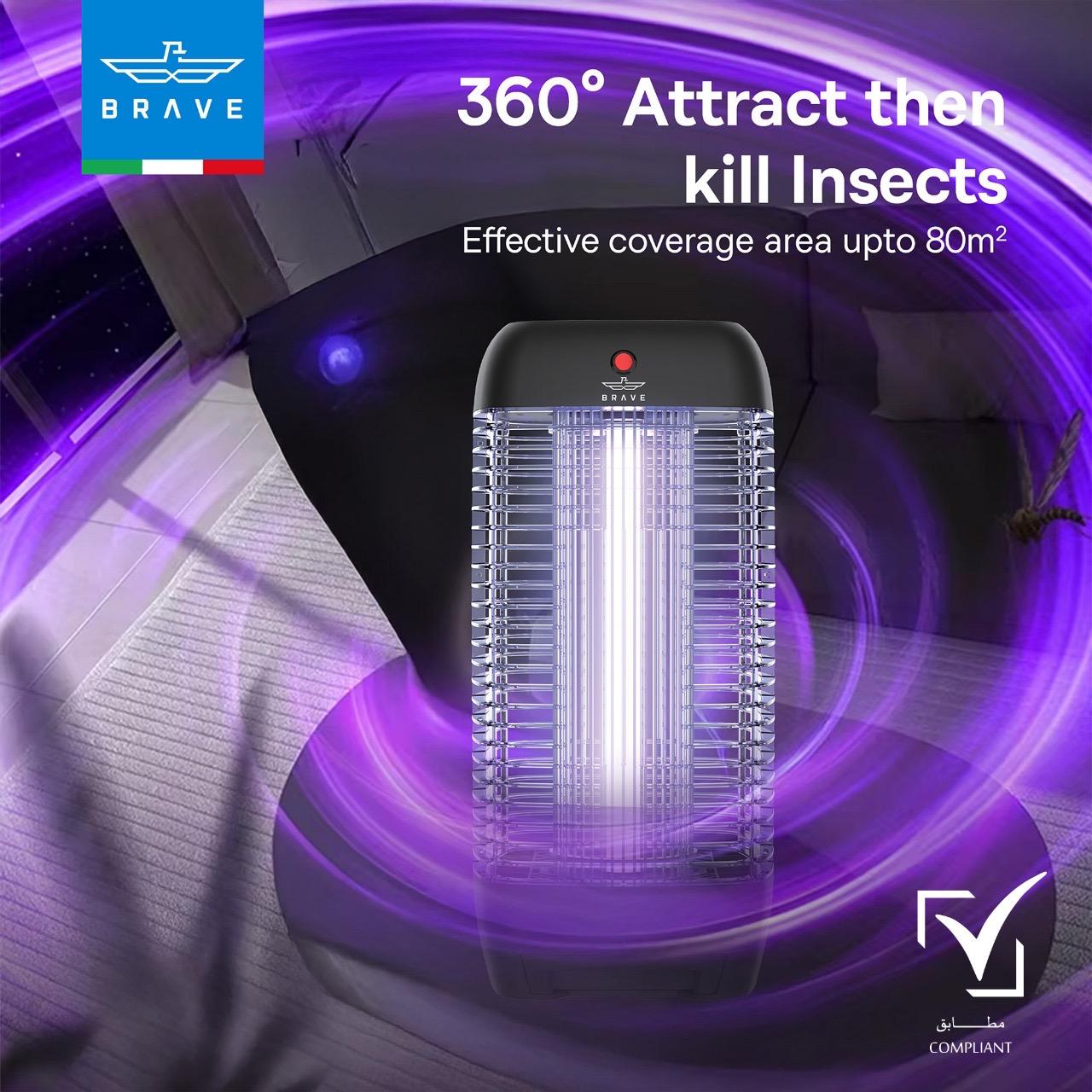 Brave 10W Electric Insect Killer Bug Zapper with Mosquito Lamp Interchangeable UV Tube