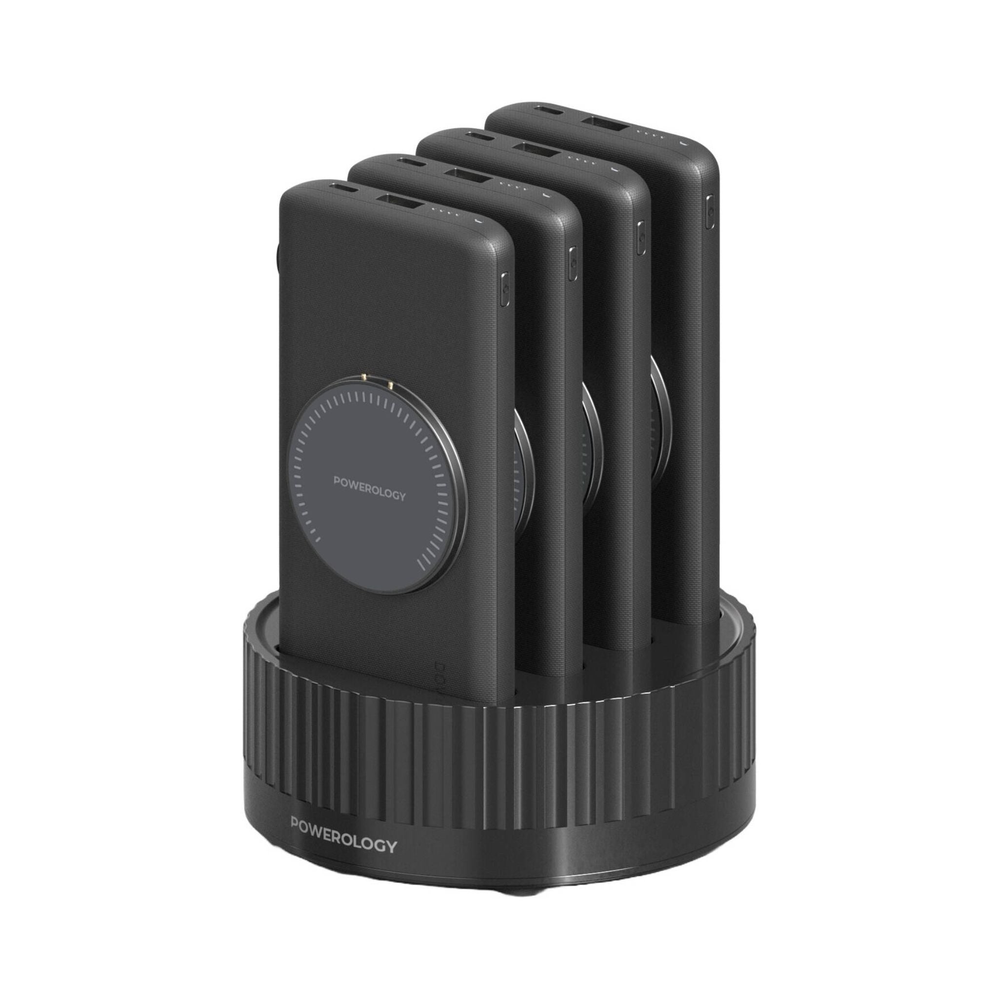 Powerology 4 in1 Station 10000mAh PD 100W QC Wireless Power Bank
