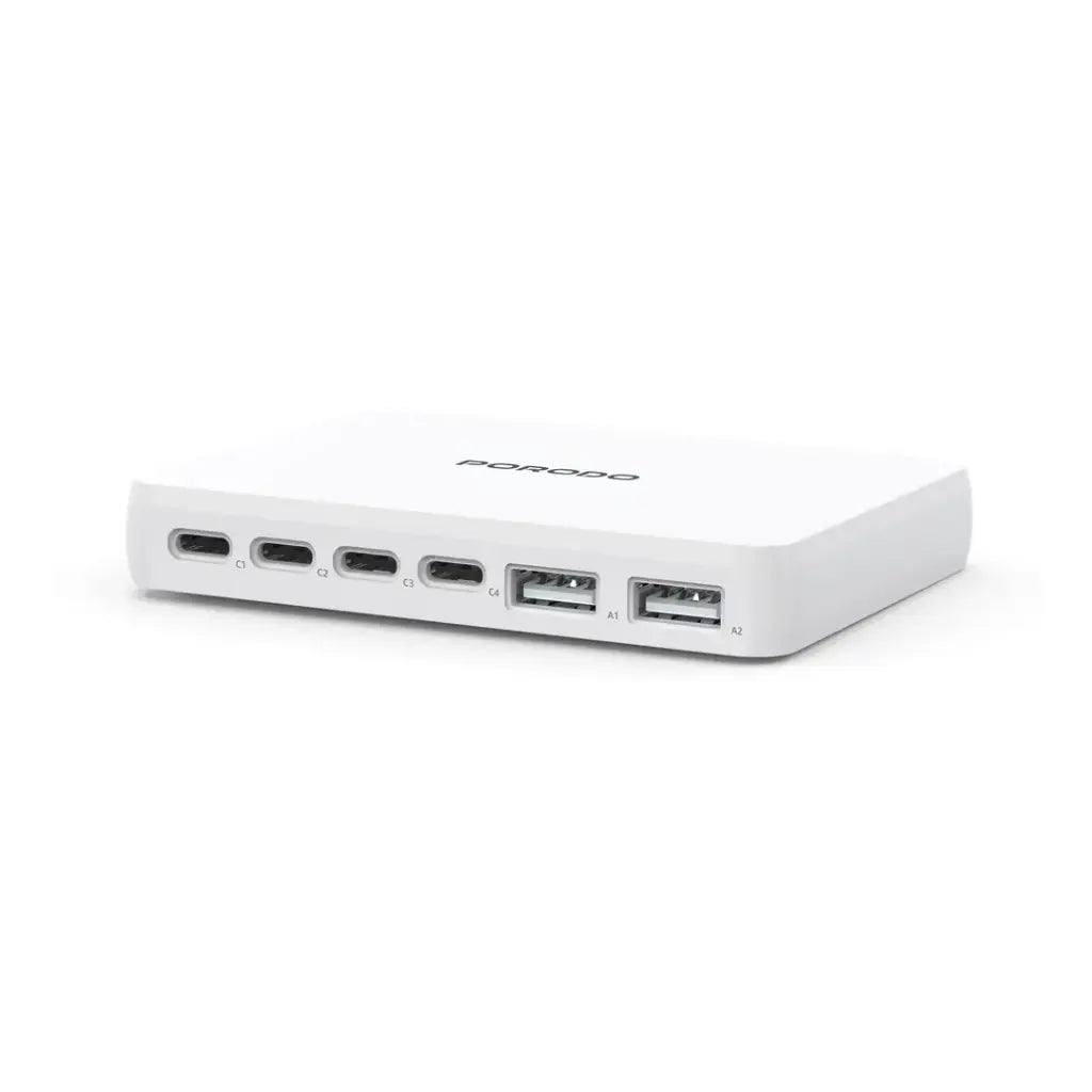 Porodo - Velora USB Multi-Port Fast Charger with UK 3-Pin Plug