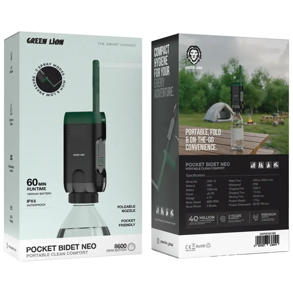 Green Lion - Pocket Bidet Neo Portable Clean Comfort