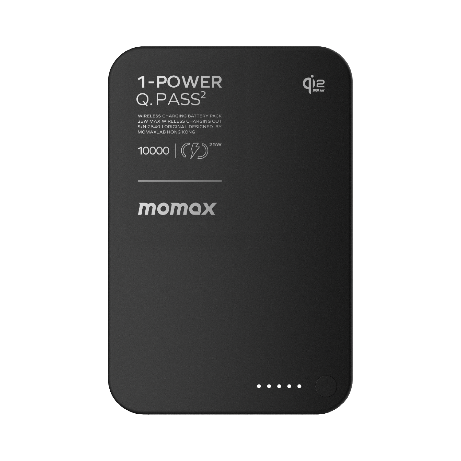MOMAX 1-POWER Q.PASS2 10000MAH QI2 25W MAGNETIC WIRELESS POWER BANK