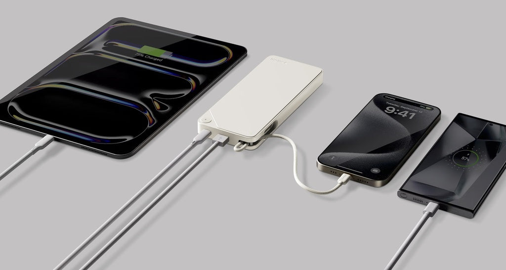 MOMAX 1-POWER X 20000mAh POWER BANK WITH BUILT-IN USB-C CABLE